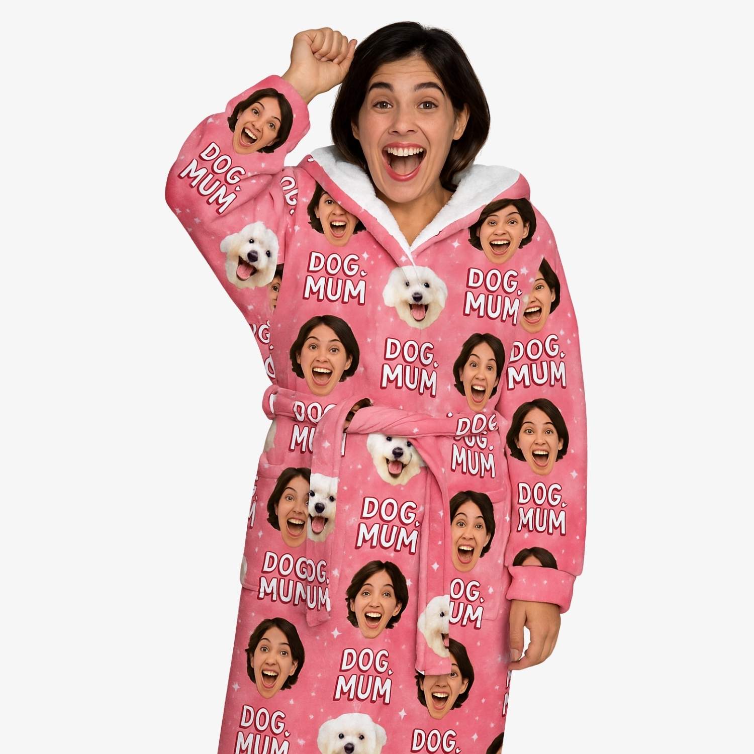 Dog Mum Personalised Dressing Gown