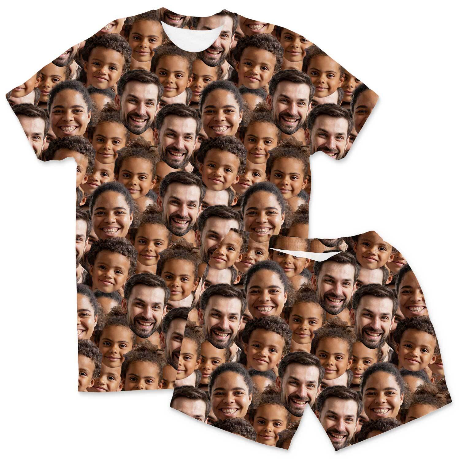 Family Face Mash Mens Pyjamas