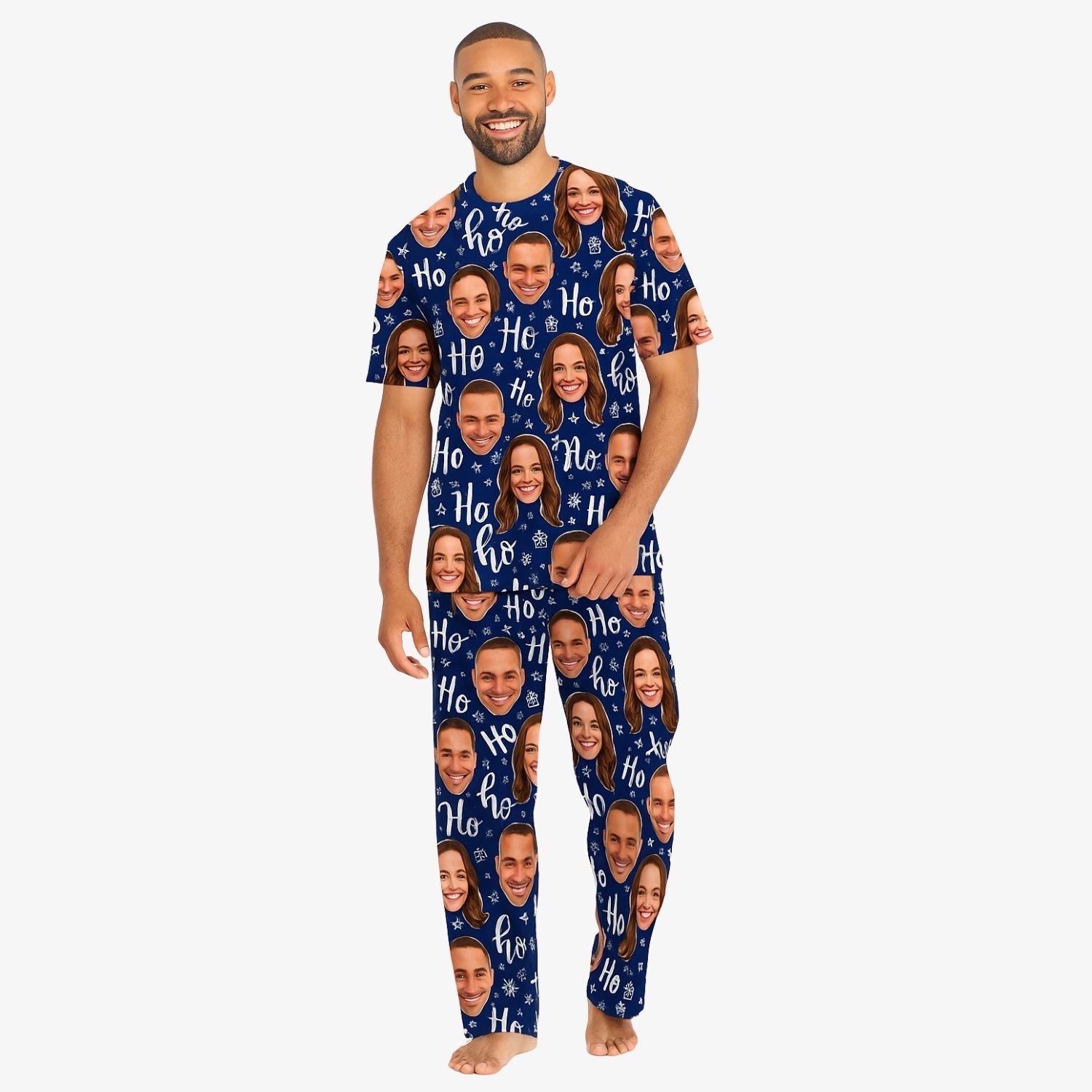 Men's Ho Ho Ho Christmas Pyjamas - Trouser Set