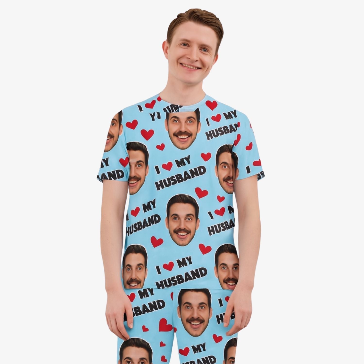 Men's I Love My Husband Pyjamas