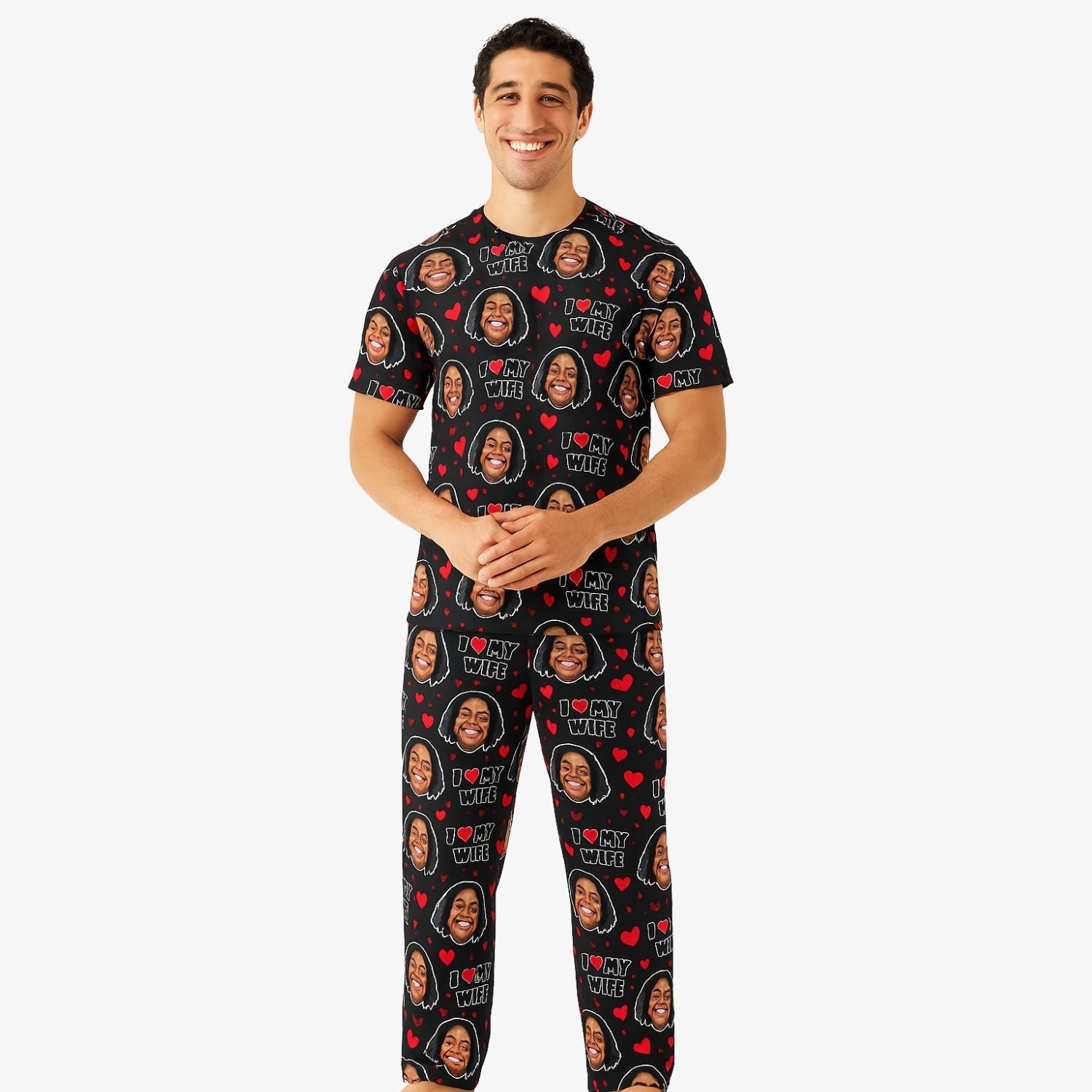 Men's I Love My Wife Pyjamas - Trouser Set