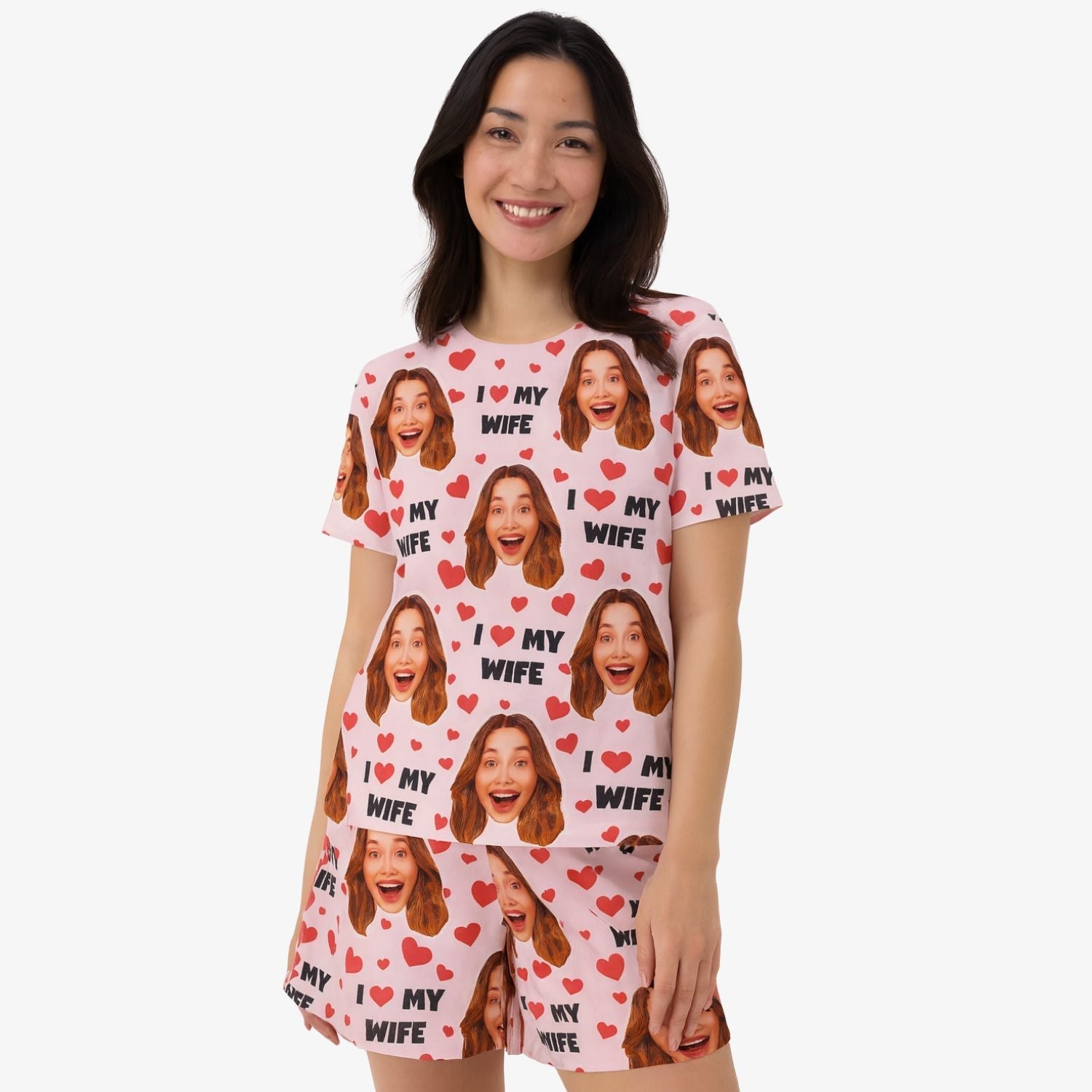 Women's personalised I Love My Wife PJs
