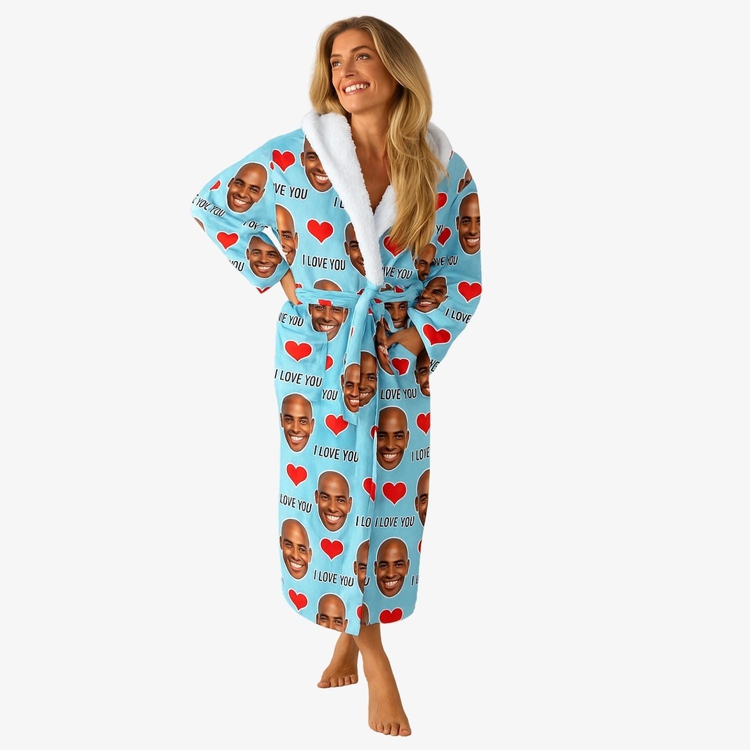 I Love You Personalised Bathrobe
