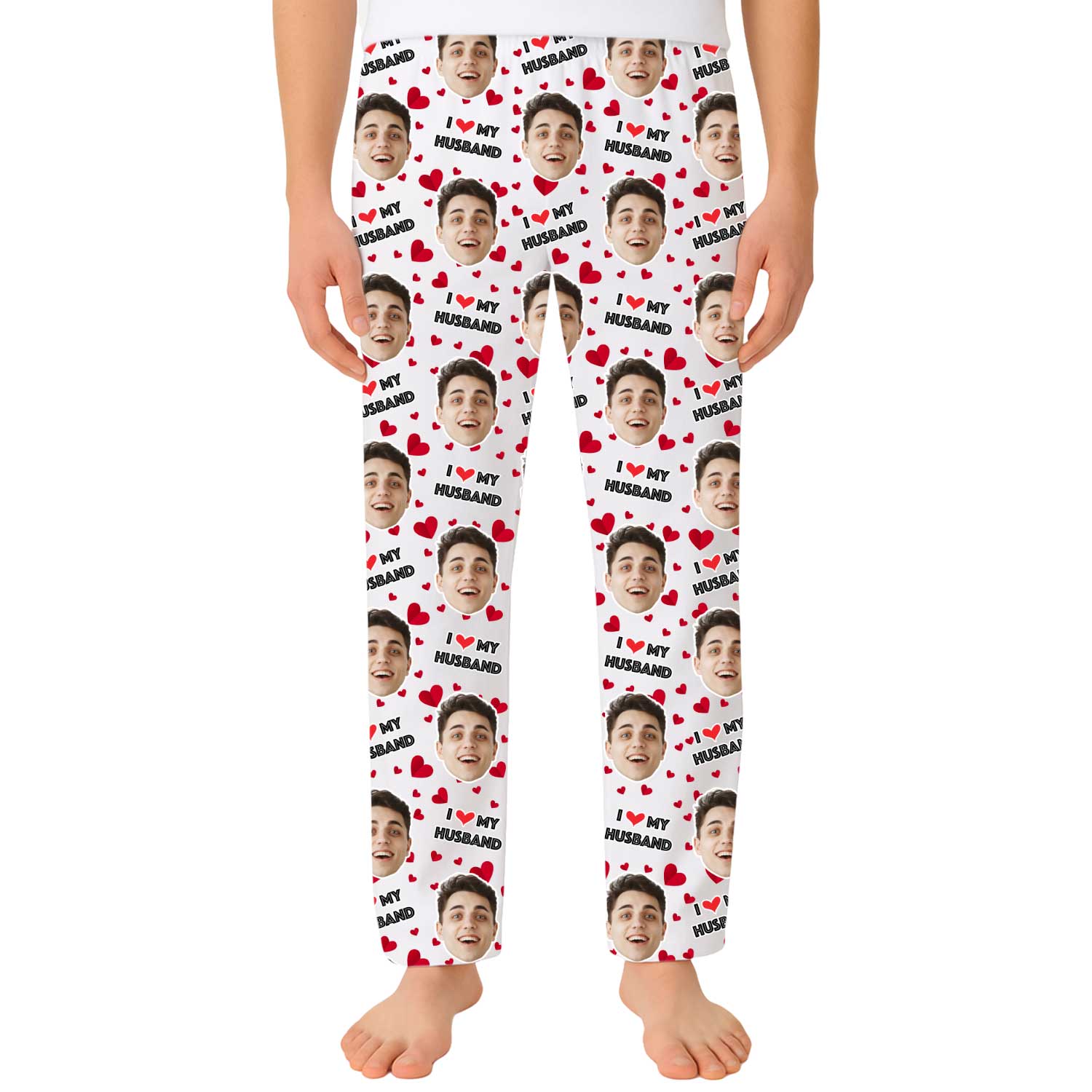 Men's I Love My Husband PJ Bottoms