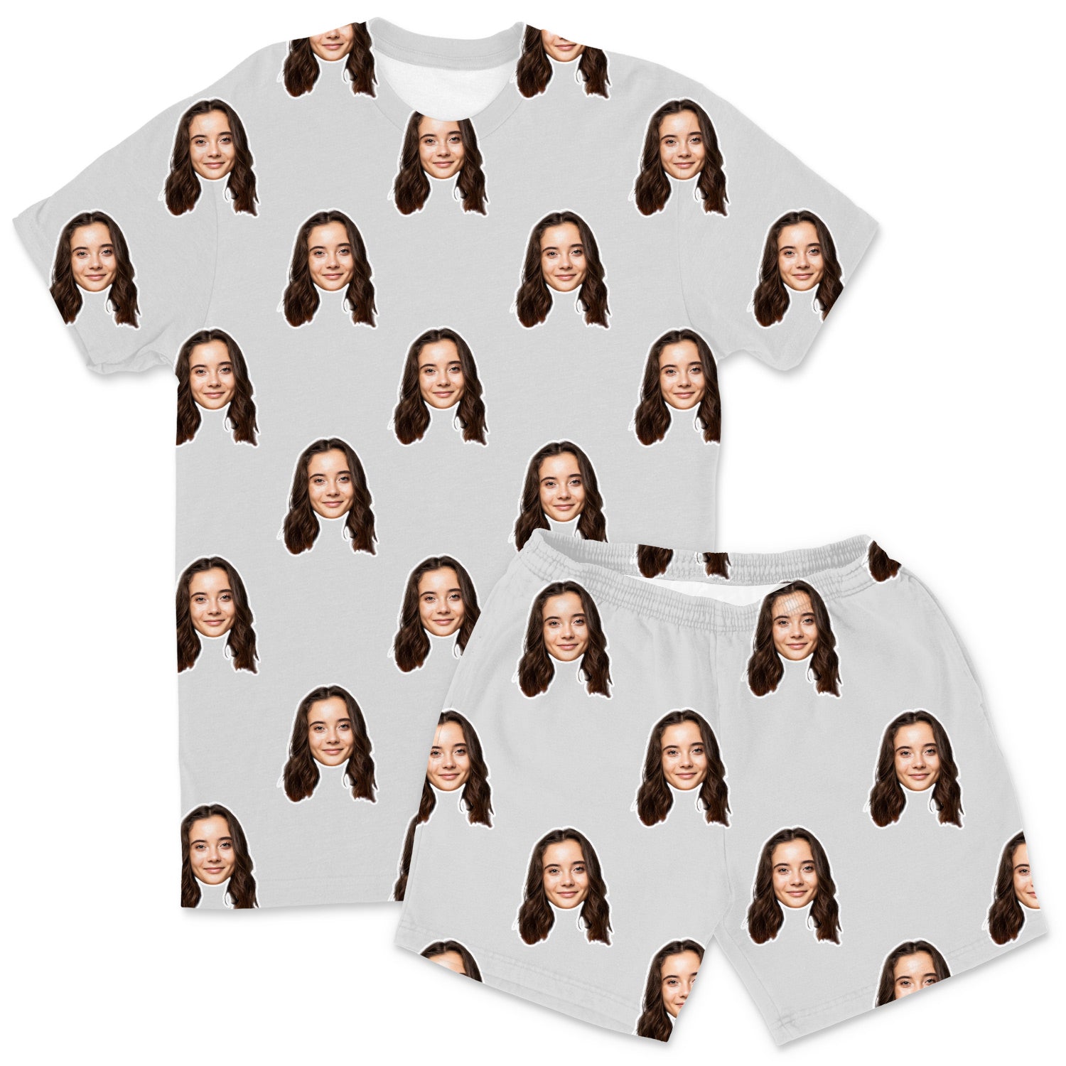 Personalised Men's Pyjamas - Your Face Shorts Set