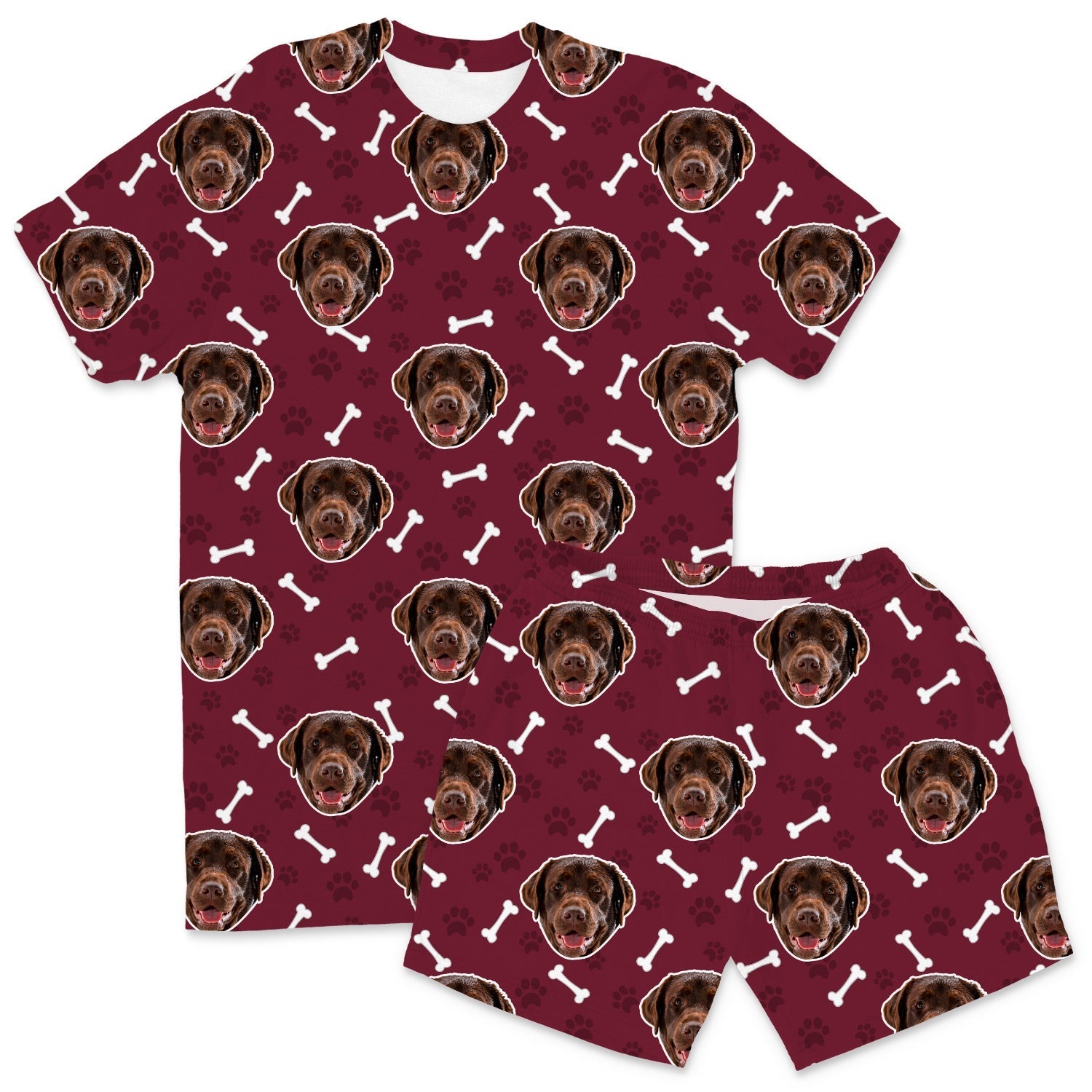 Your Dog Men's Personalised Pyjamas - Shorts Set