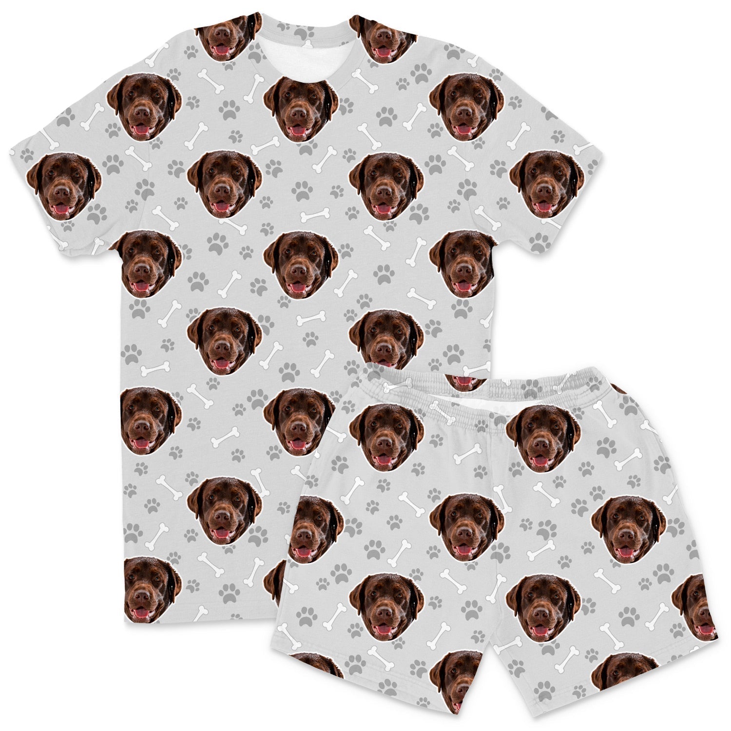 Your Dog Men's Personalised Pyjamas - Shorts Set