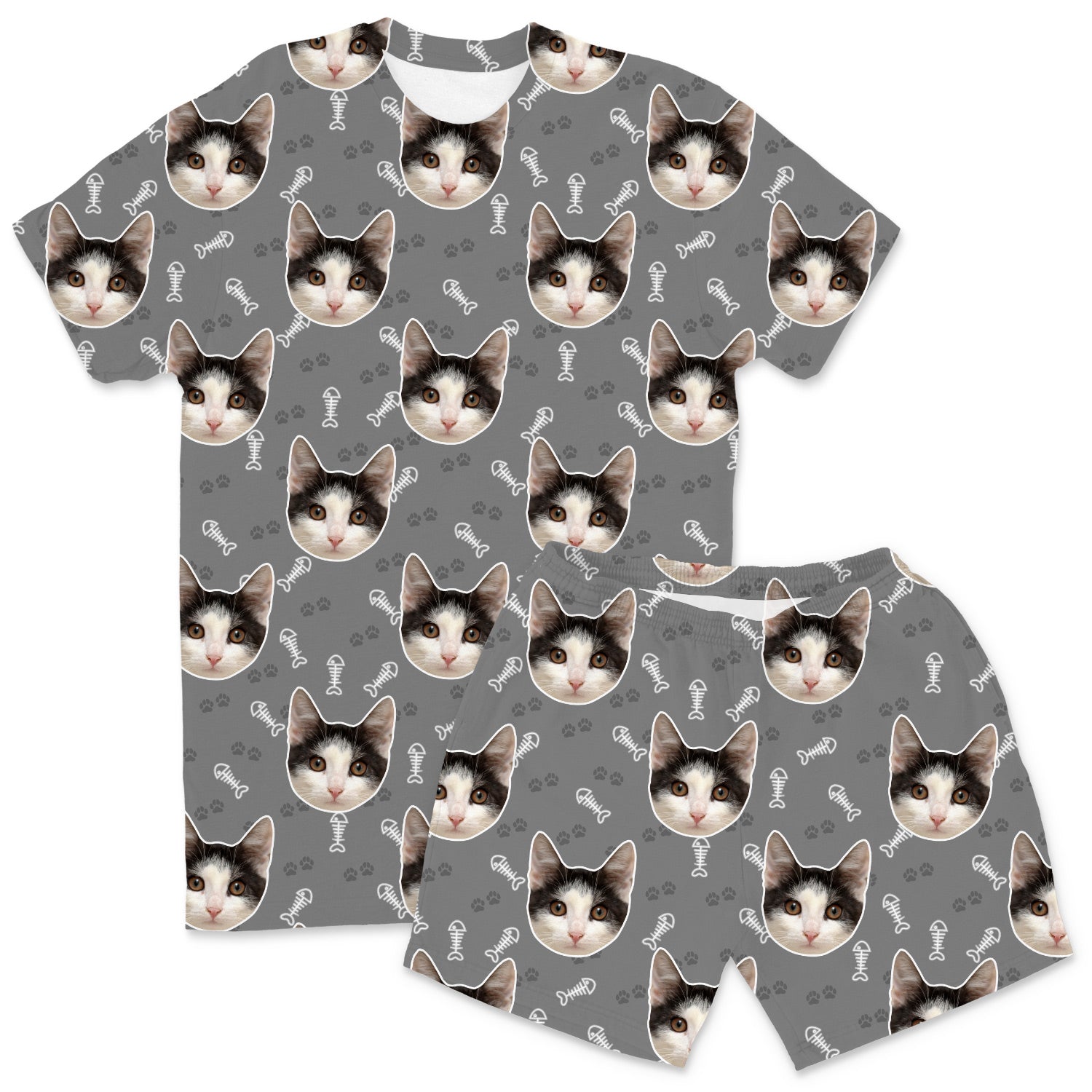 Your Cat Men's Personalised Pyjamas - Shorts Set