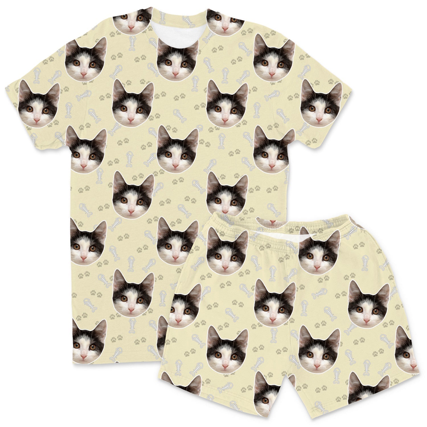 Your Cat Men's Personalised Pyjamas - Shorts Set