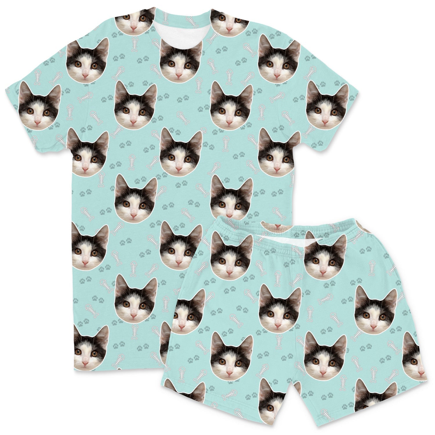 Your Cat Men's Personalised Pyjamas - Shorts Set
