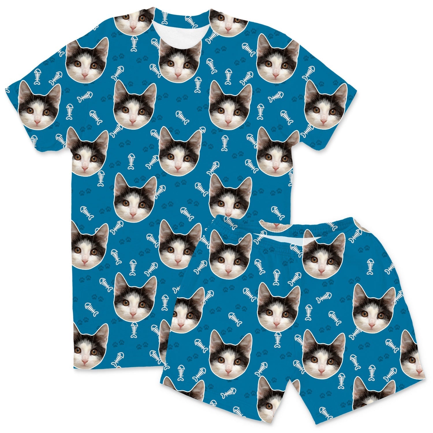 Your Cat Men's Personalised Pyjamas - Shorts Set