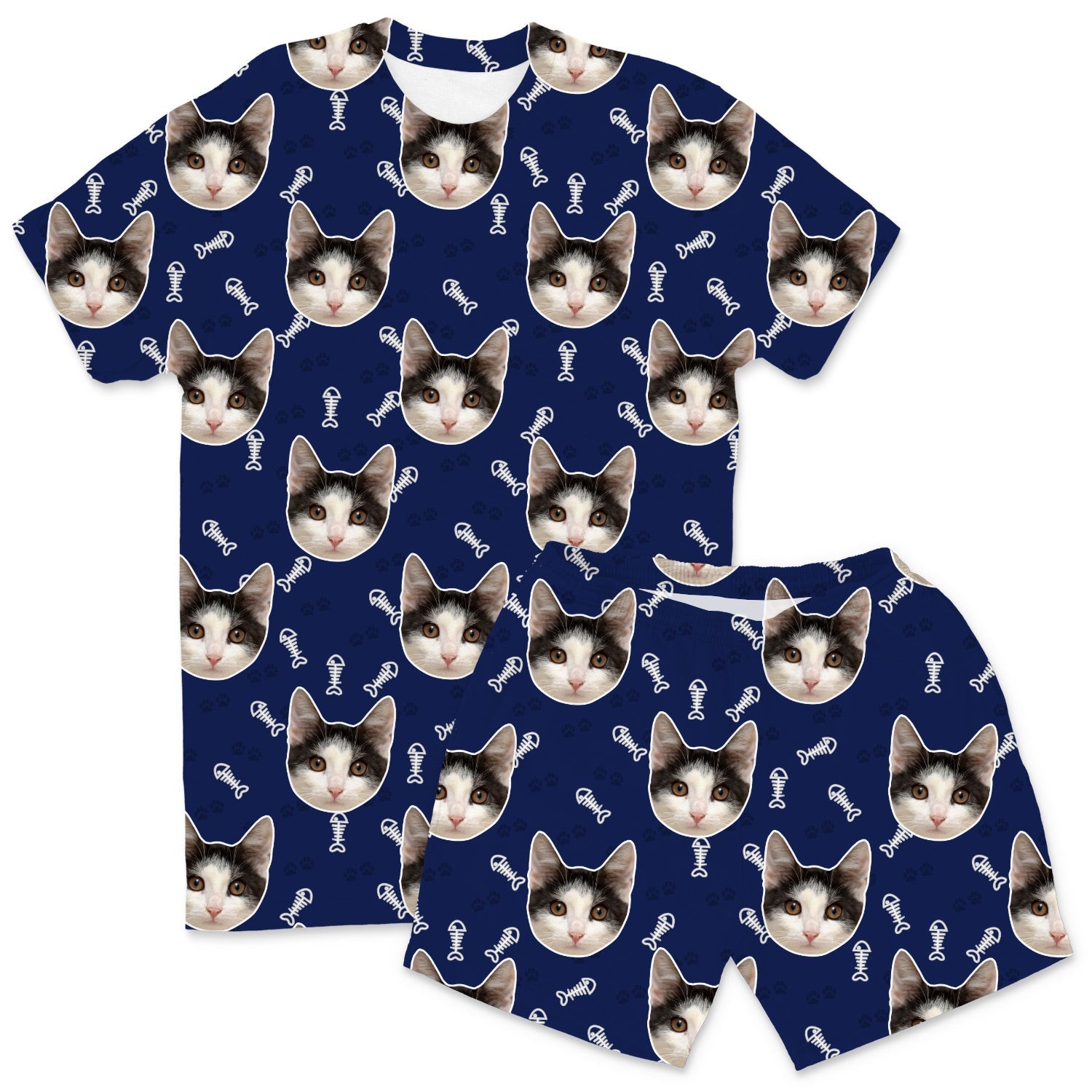 Your Cat Men's Personalised Pyjamas - Shorts Set