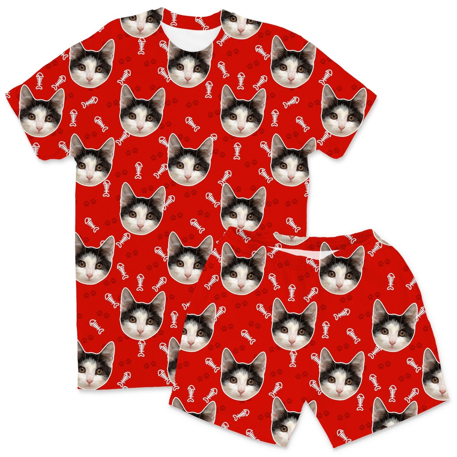 Your Cat Men's Personalised Pyjamas - Shorts Set