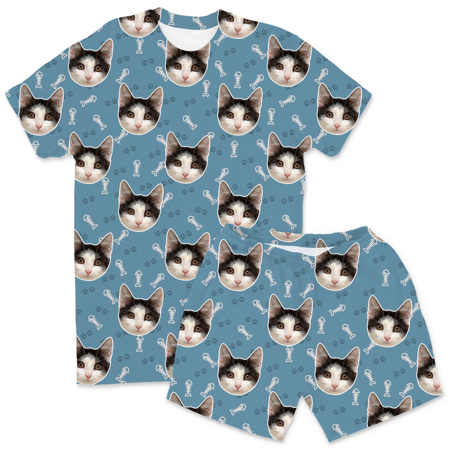 Your Cat Men's Personalised Pyjamas - Shorts Set