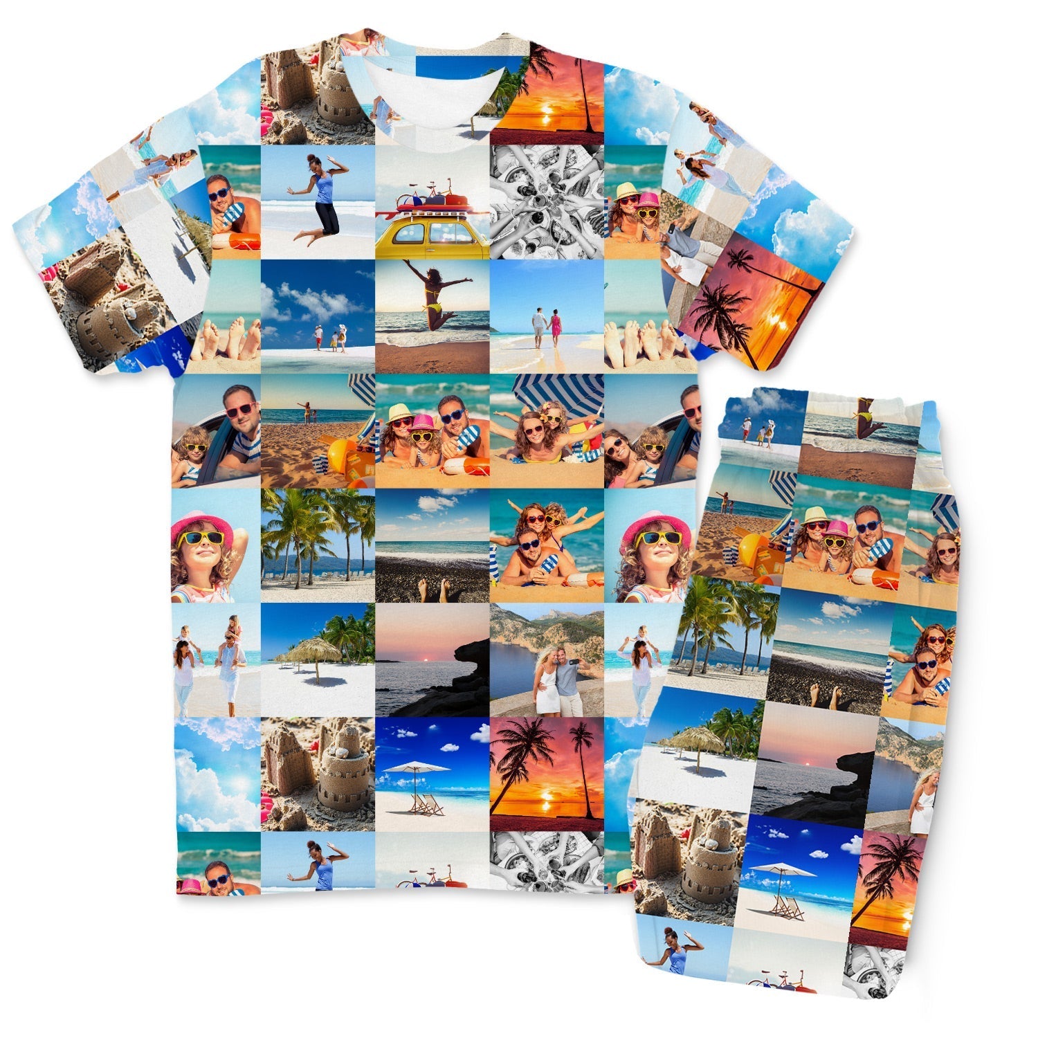 Photo Collage Custom Men's PJ Trousers Set