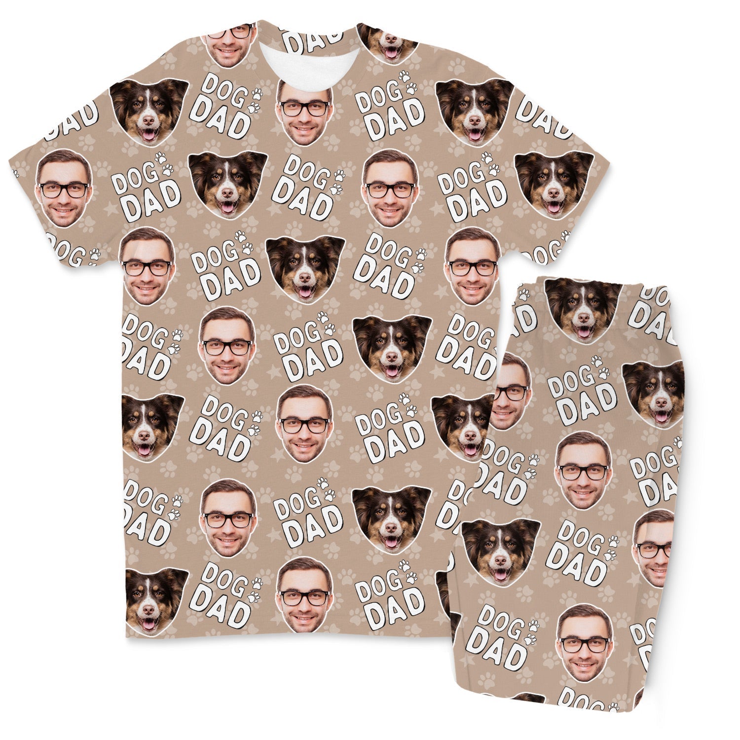 Men's Dog Dad Personalised Pyjamas - Trouser Set