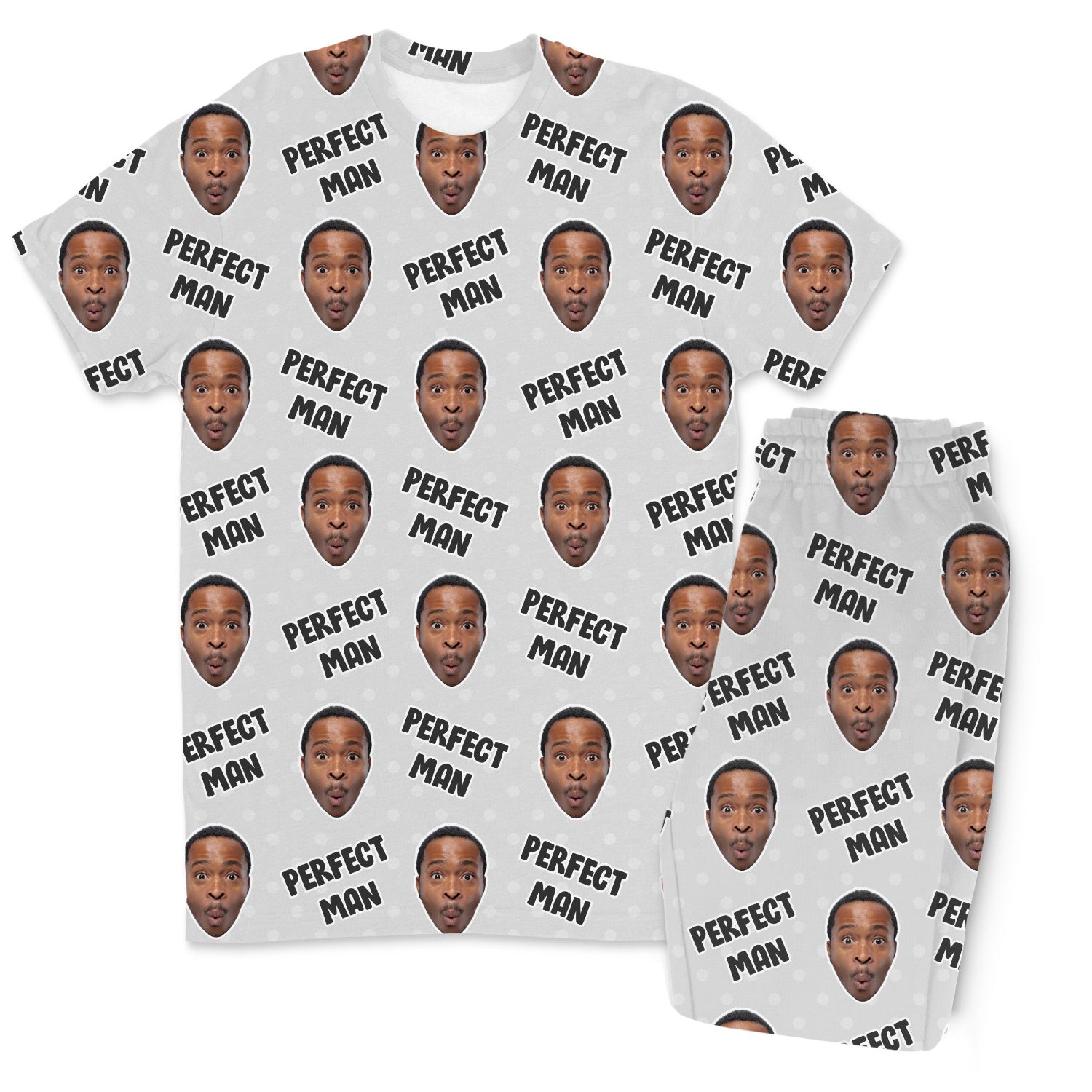 Men's Perfect Man Personalised Pyjamas - Trouser Set