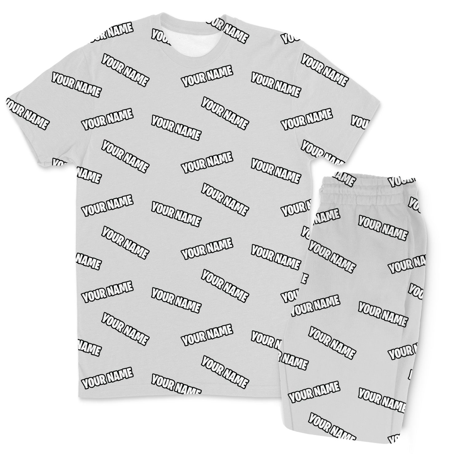 Your Name All Over Men's Personalised PJs - Trousers Set
