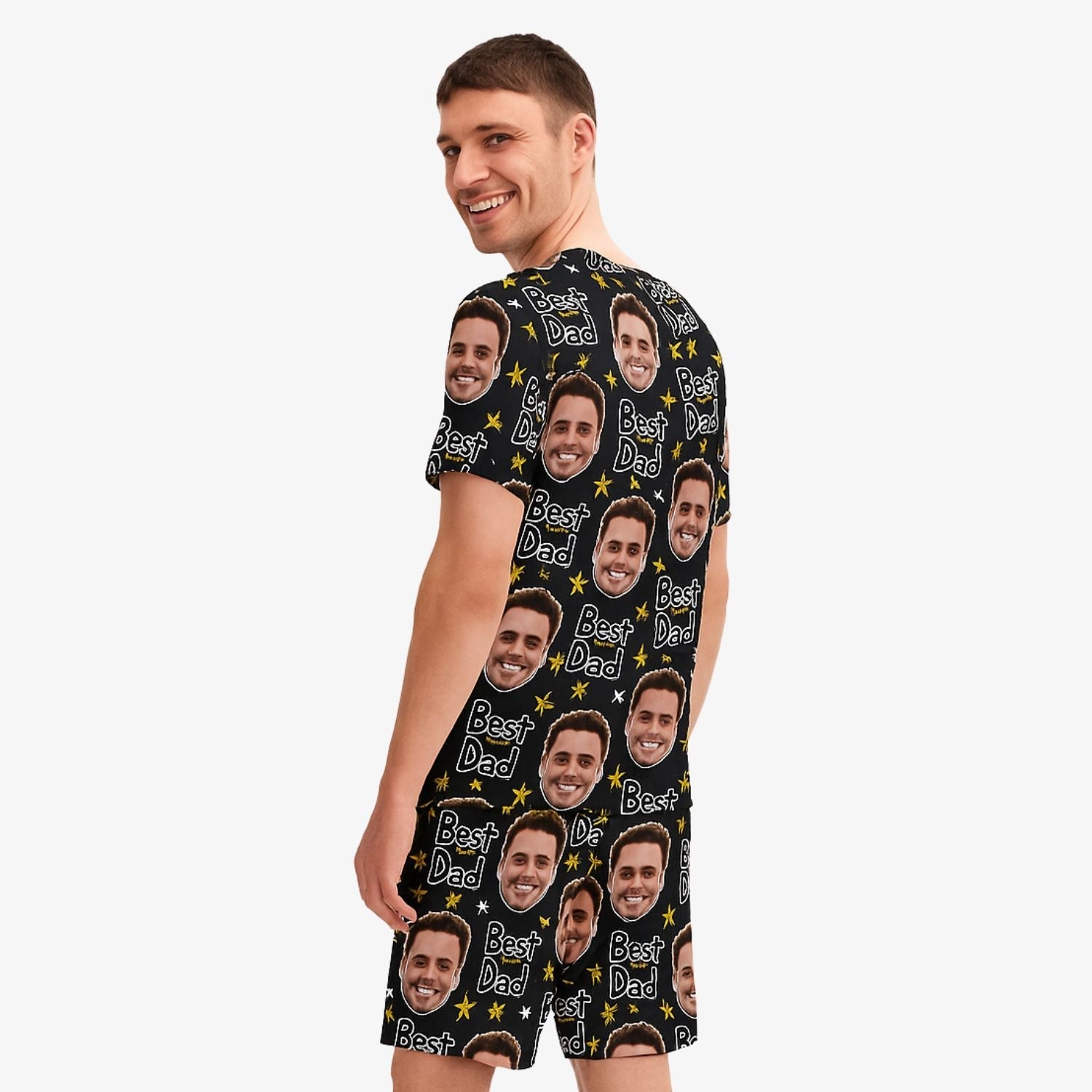 Men's Best Dad Personalised PJs - Shorts Set