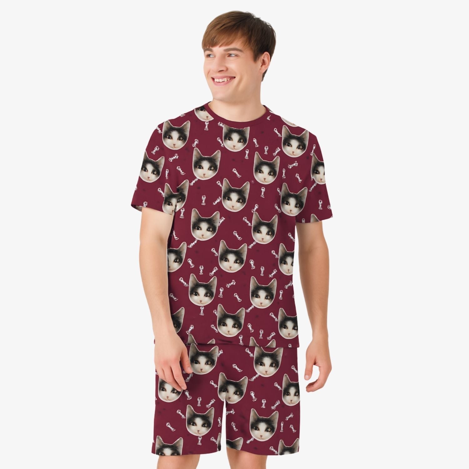 Your Cat Men's Personalised Pyjamas - Shorts Set