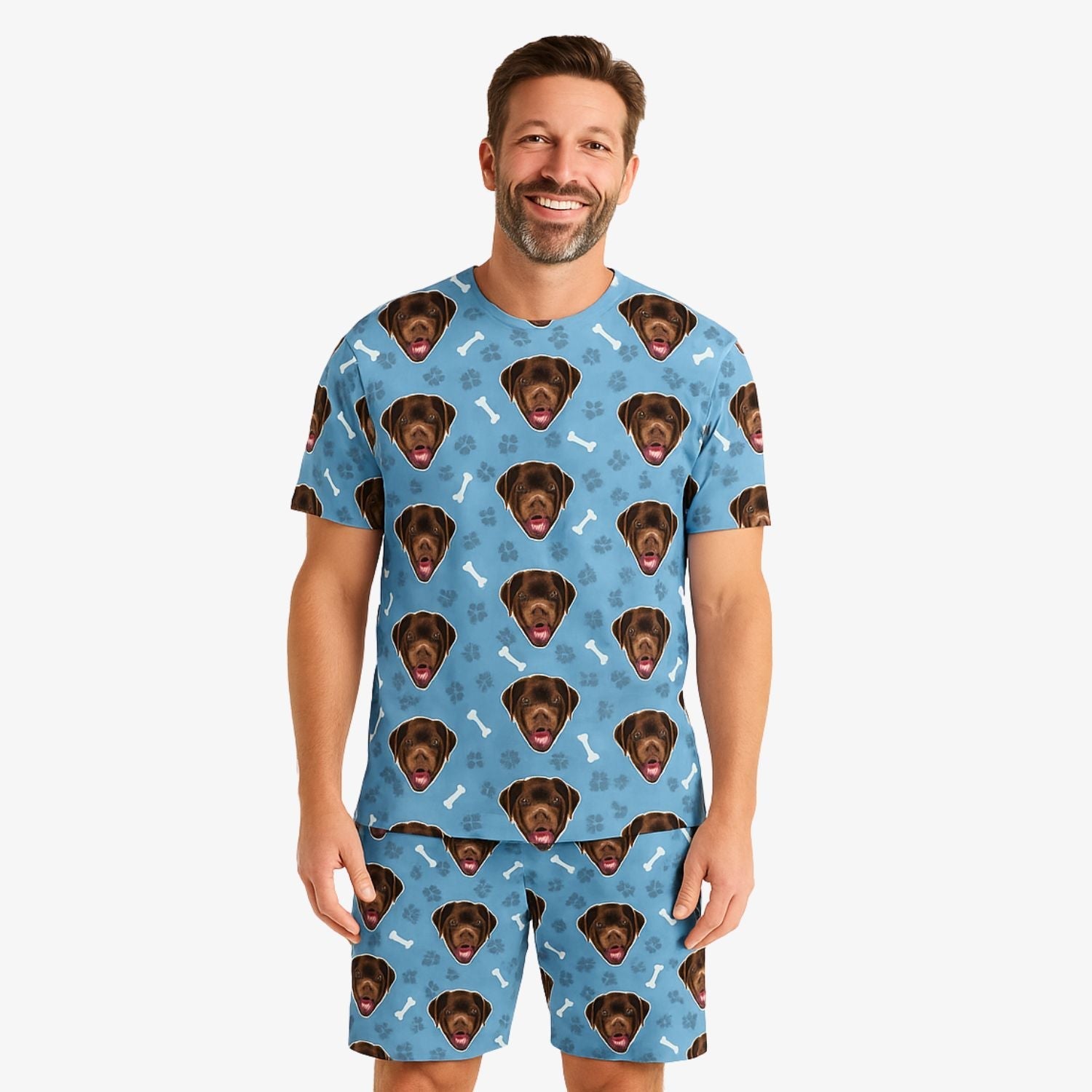 Your Dog Men's Personalised Pyjamas - Shorts Set