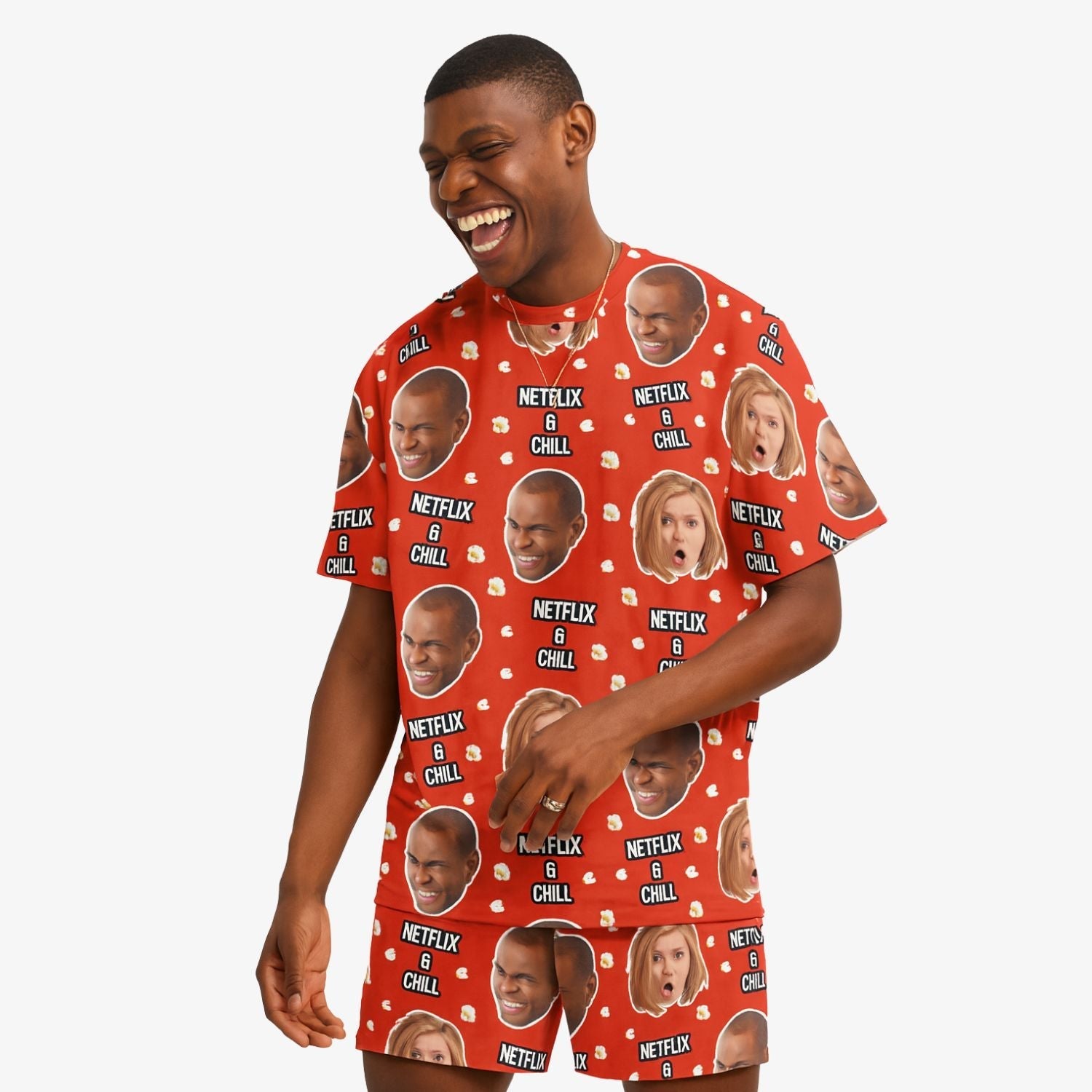 Men's Netflix & Chill Personalised PJs