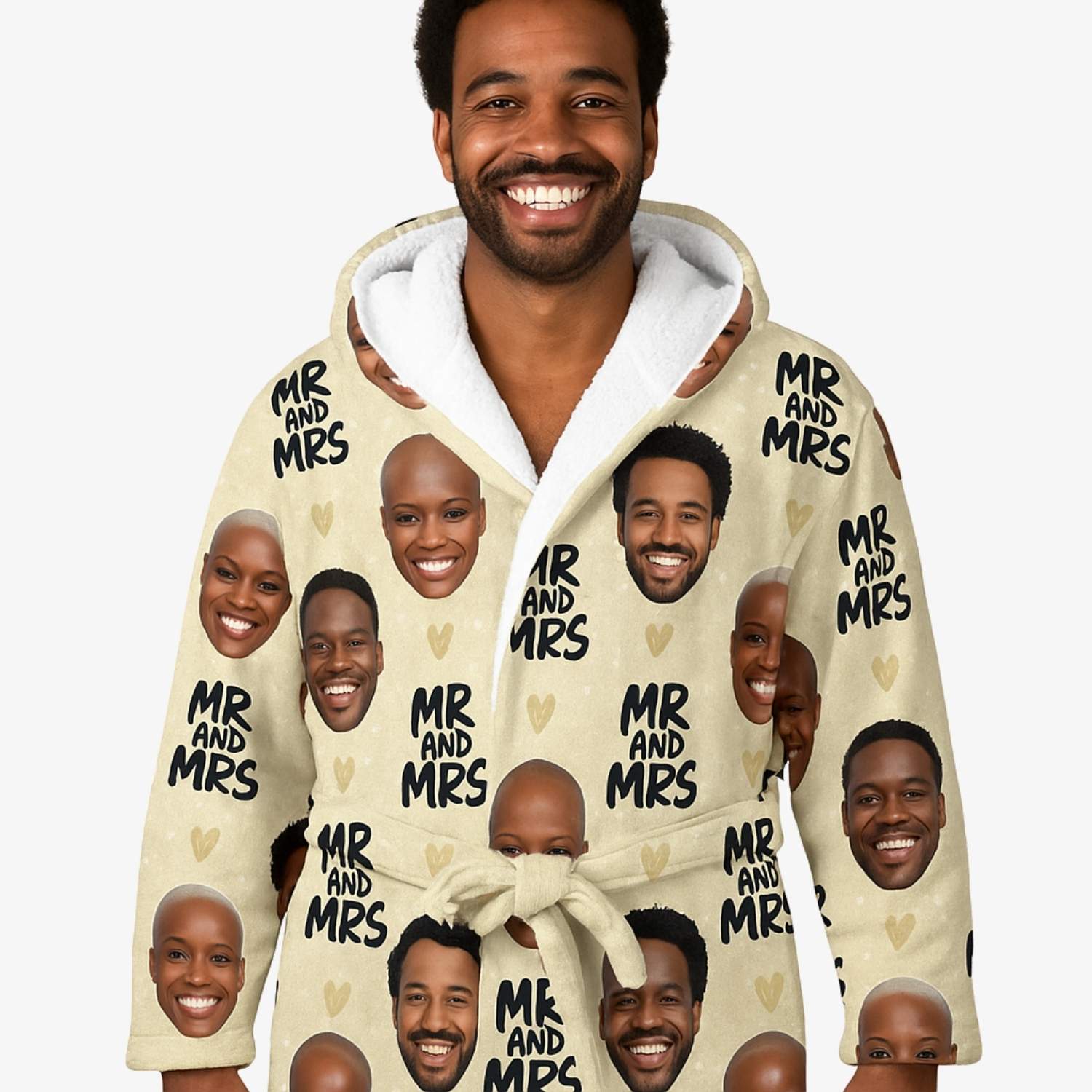 Mr & Mrs Personalised Dressing Gown