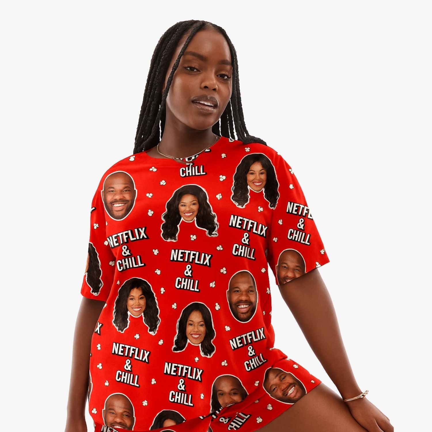 Women's Netflix & Chill Personalised PJs