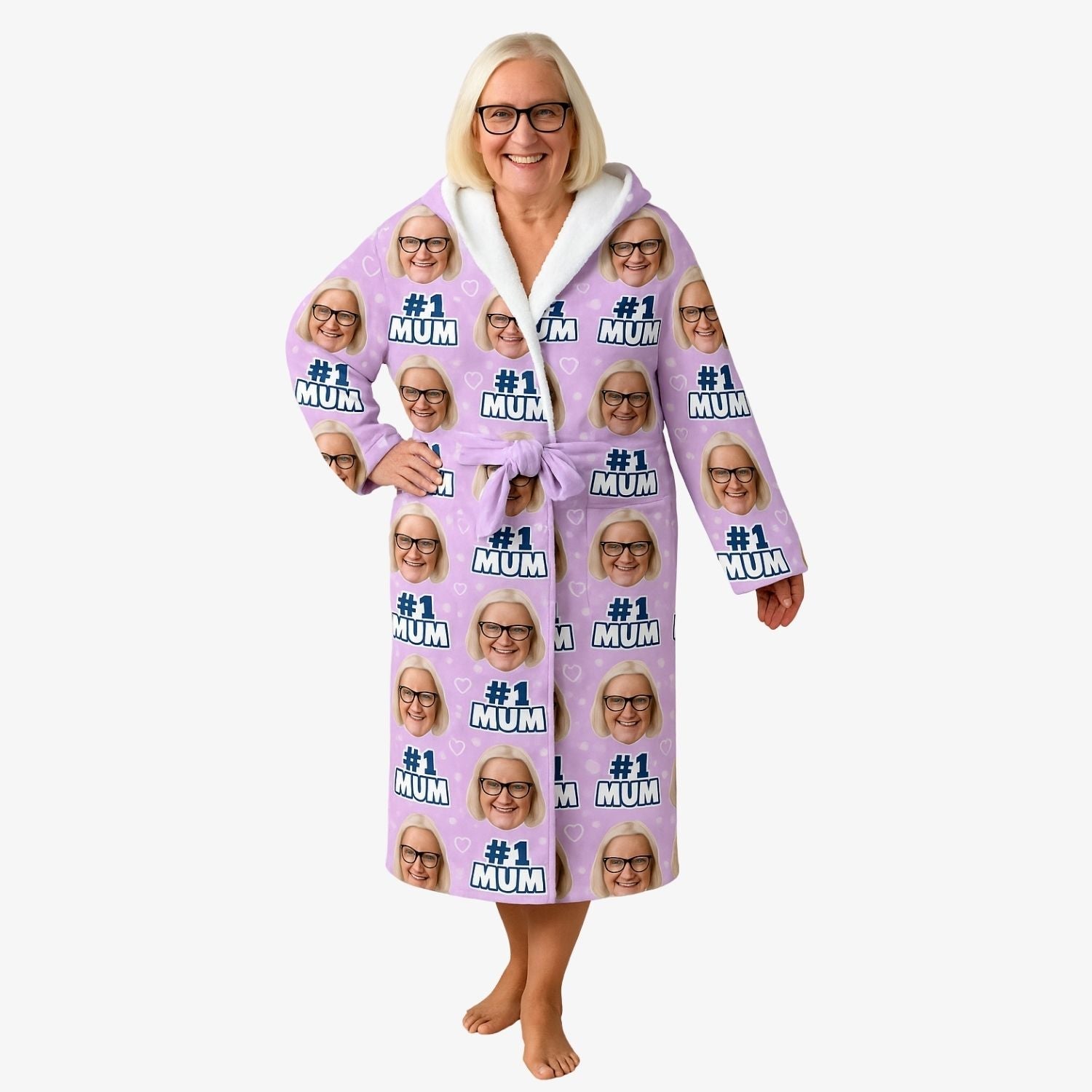 the best personalised gift for mum on mothers day custom bath robe