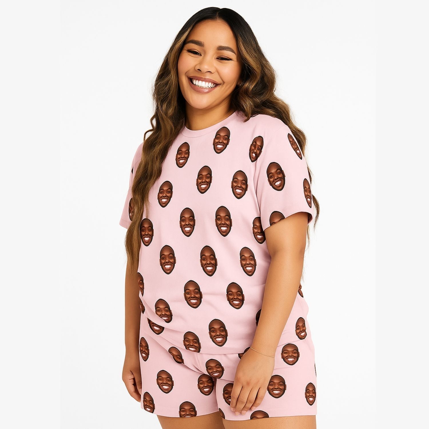 Your Face Women's Personalised PJs - Shorts Set