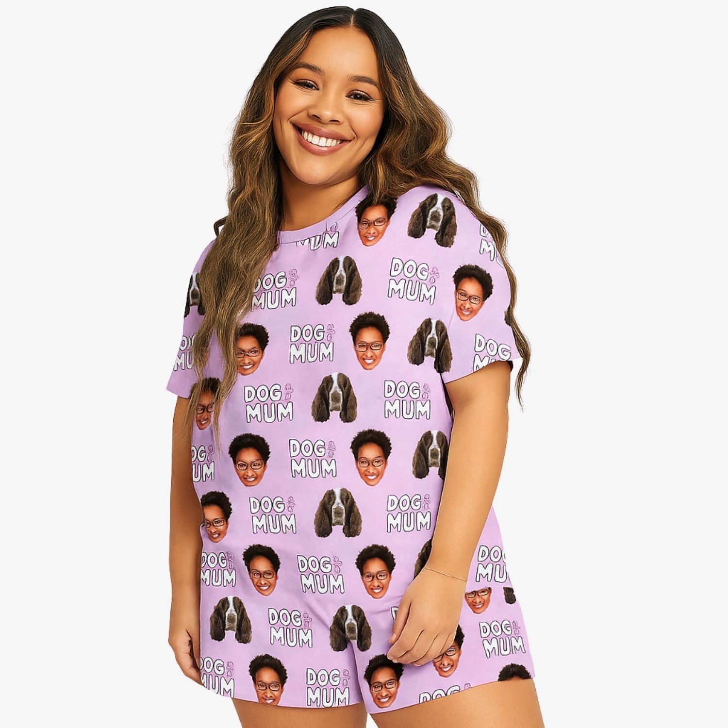 Women's Dog Mum Personalised PJs - Shorts Set