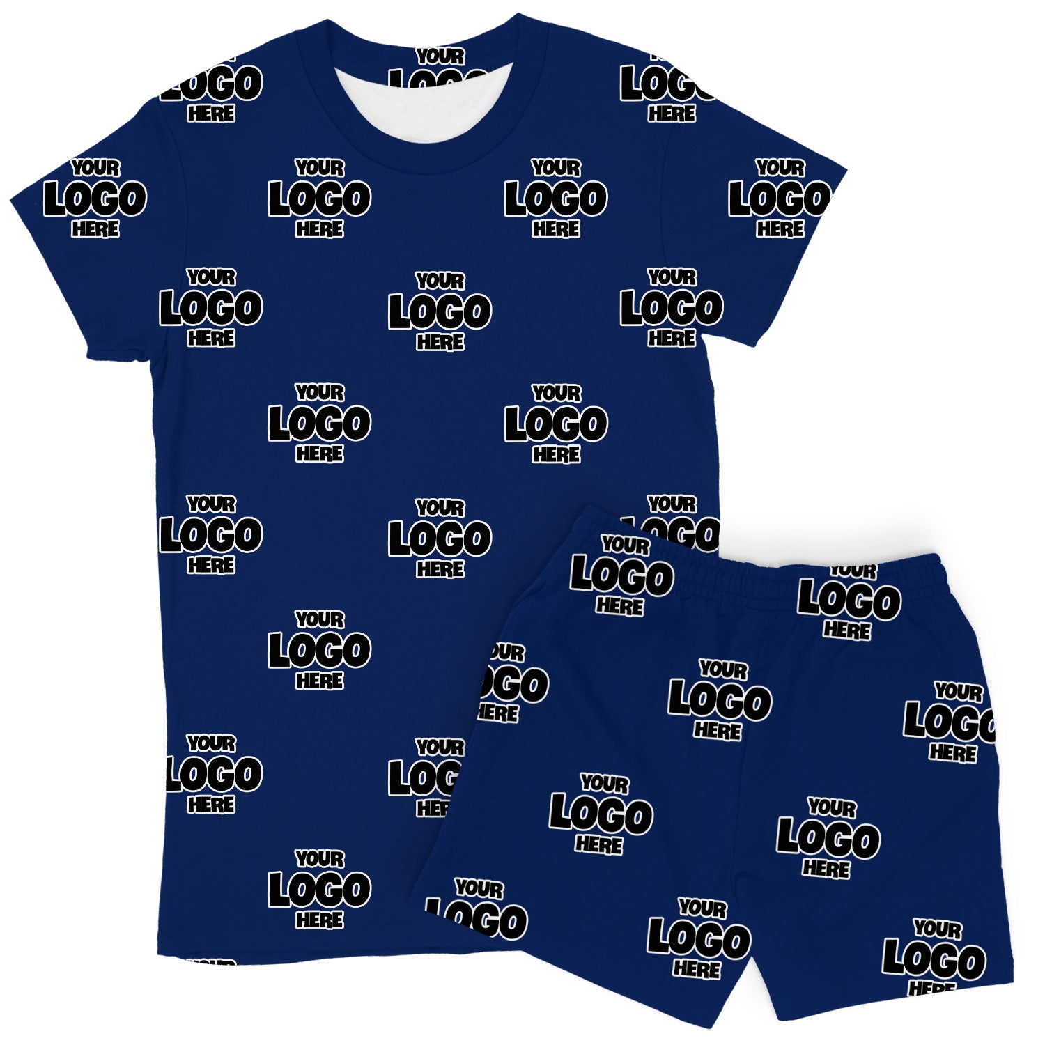 Women's Personalised Logo PJs - Shorts Set