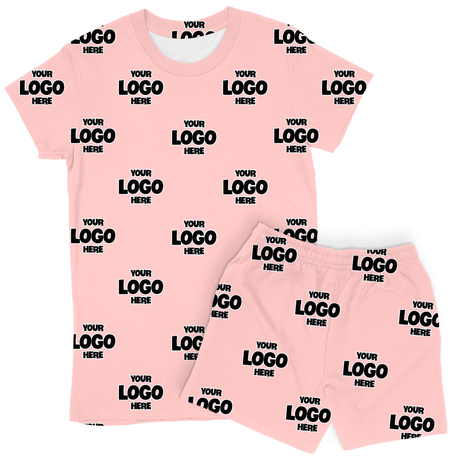 Women's Personalised Logo PJs - Shorts Set