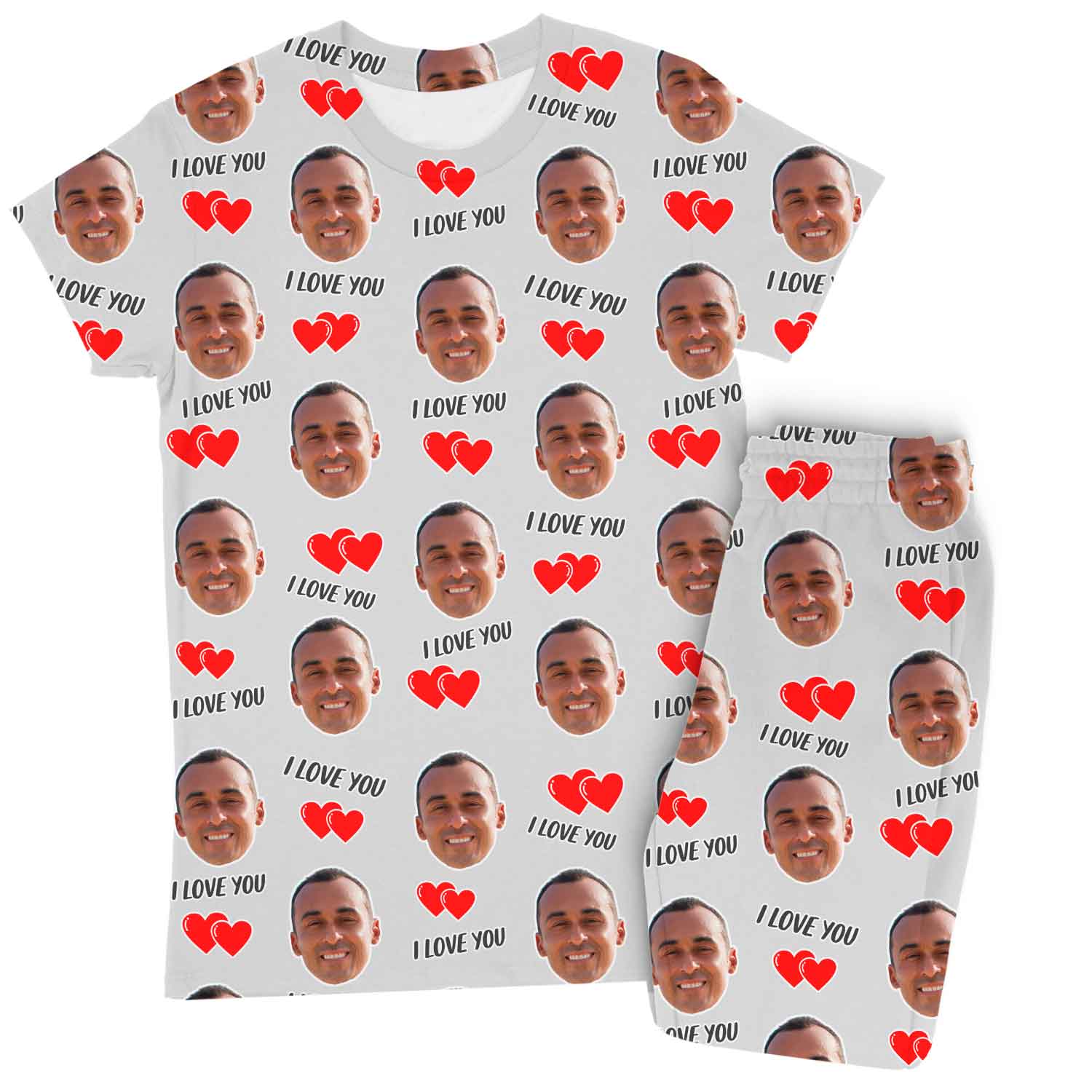 Women's I Love You Personalised Pyjamas - Trouser Set