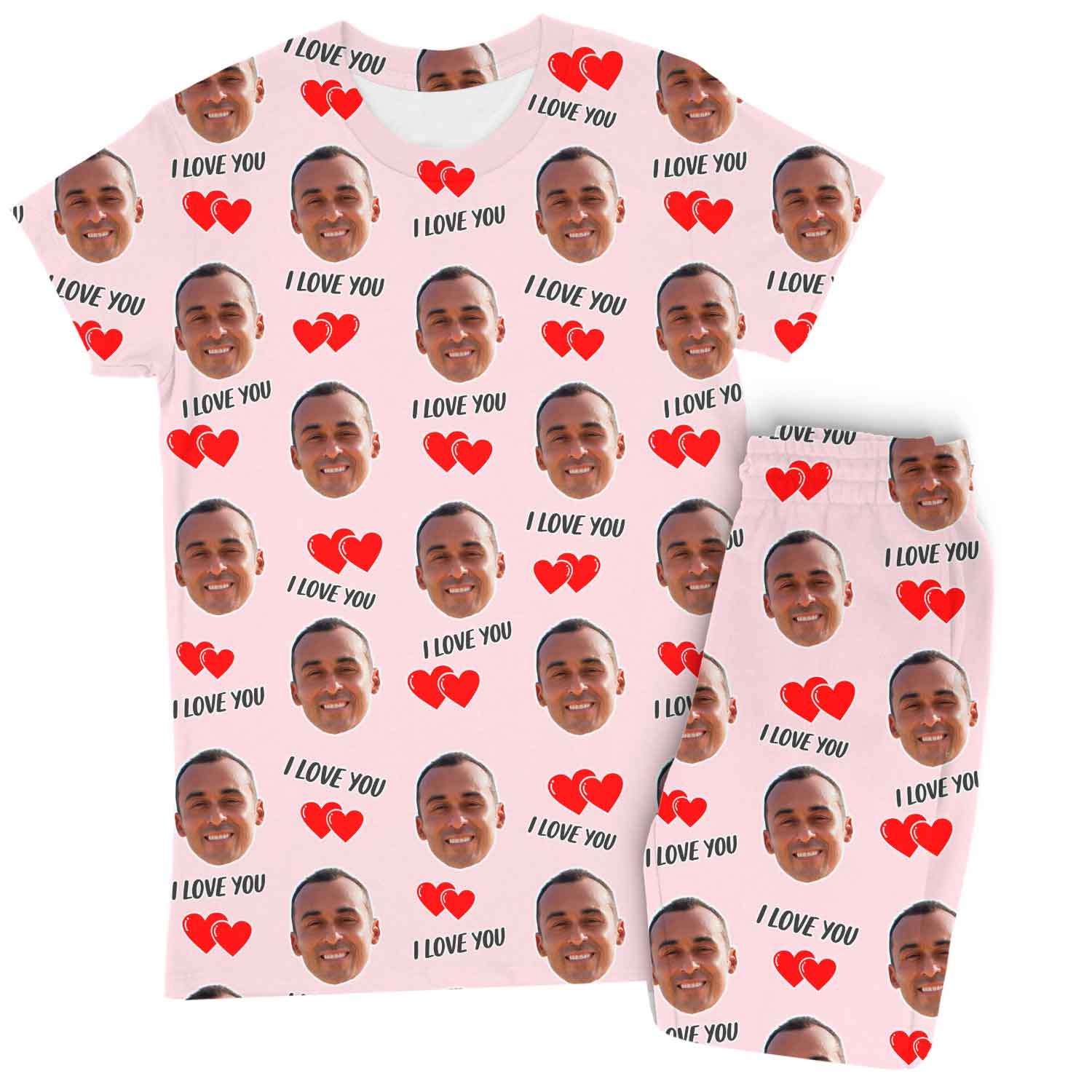 I Love You Custom Women's PJ Trousers Set