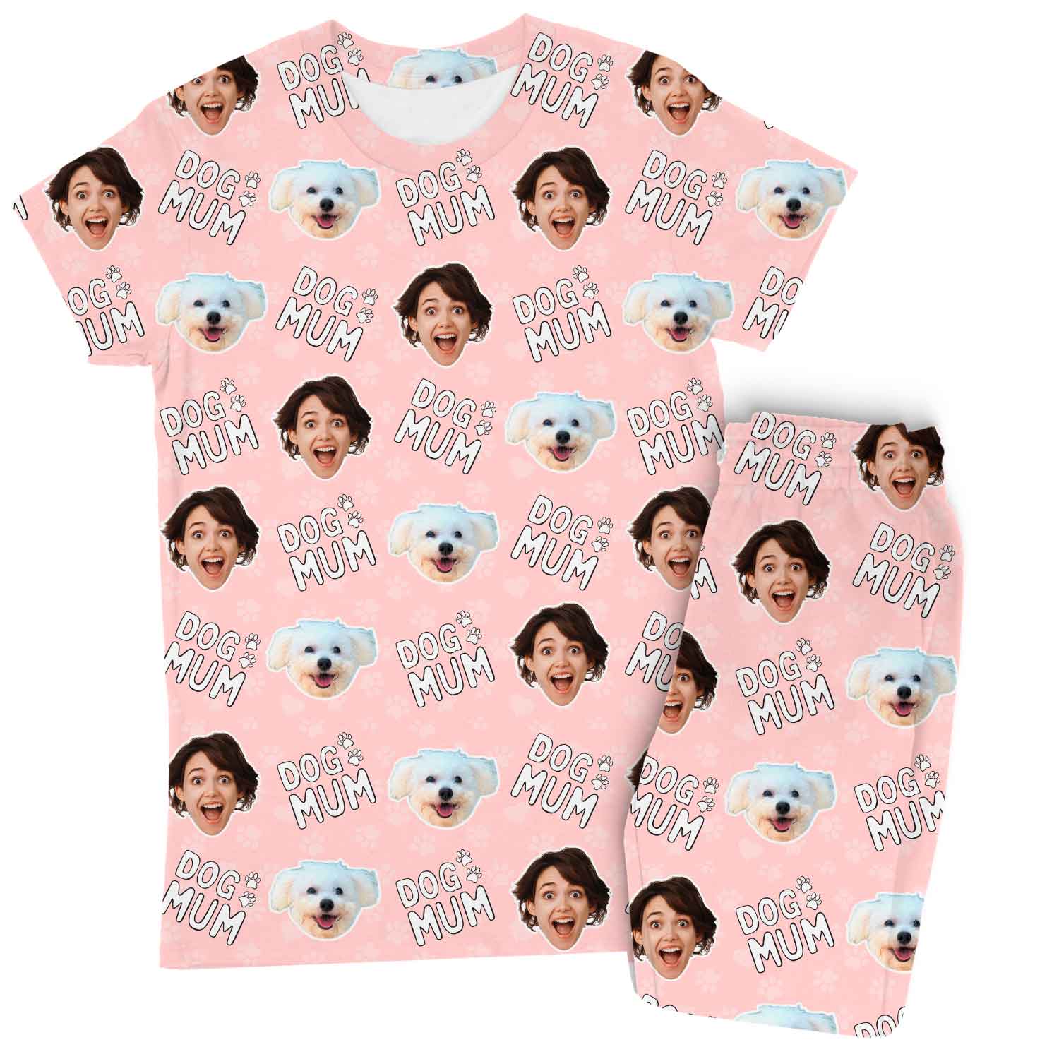 Women's Dog Mum Personalised Pyjamas - Trouser Set