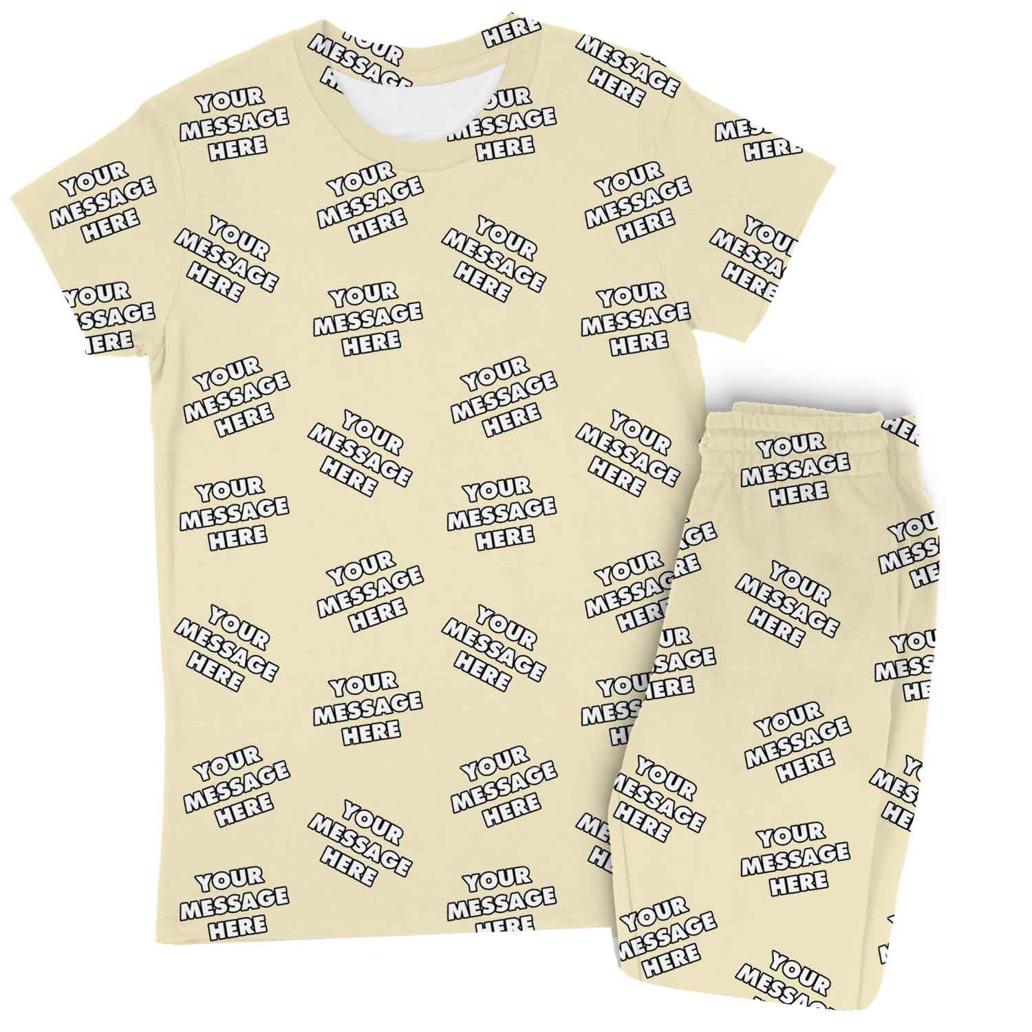 Women's Personalised Message Pyjamas - Trouser Set