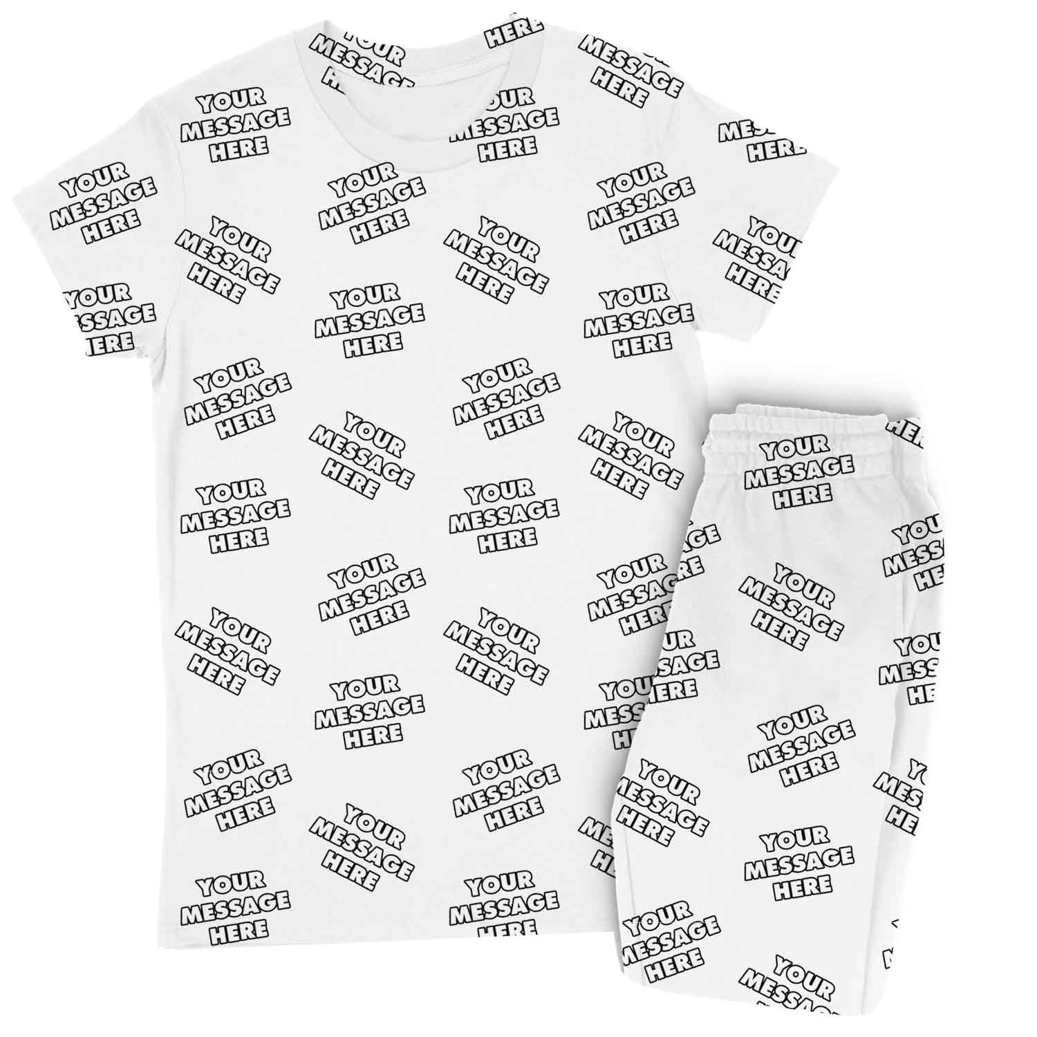 Women's Personalised Message Pyjamas - Trouser Set