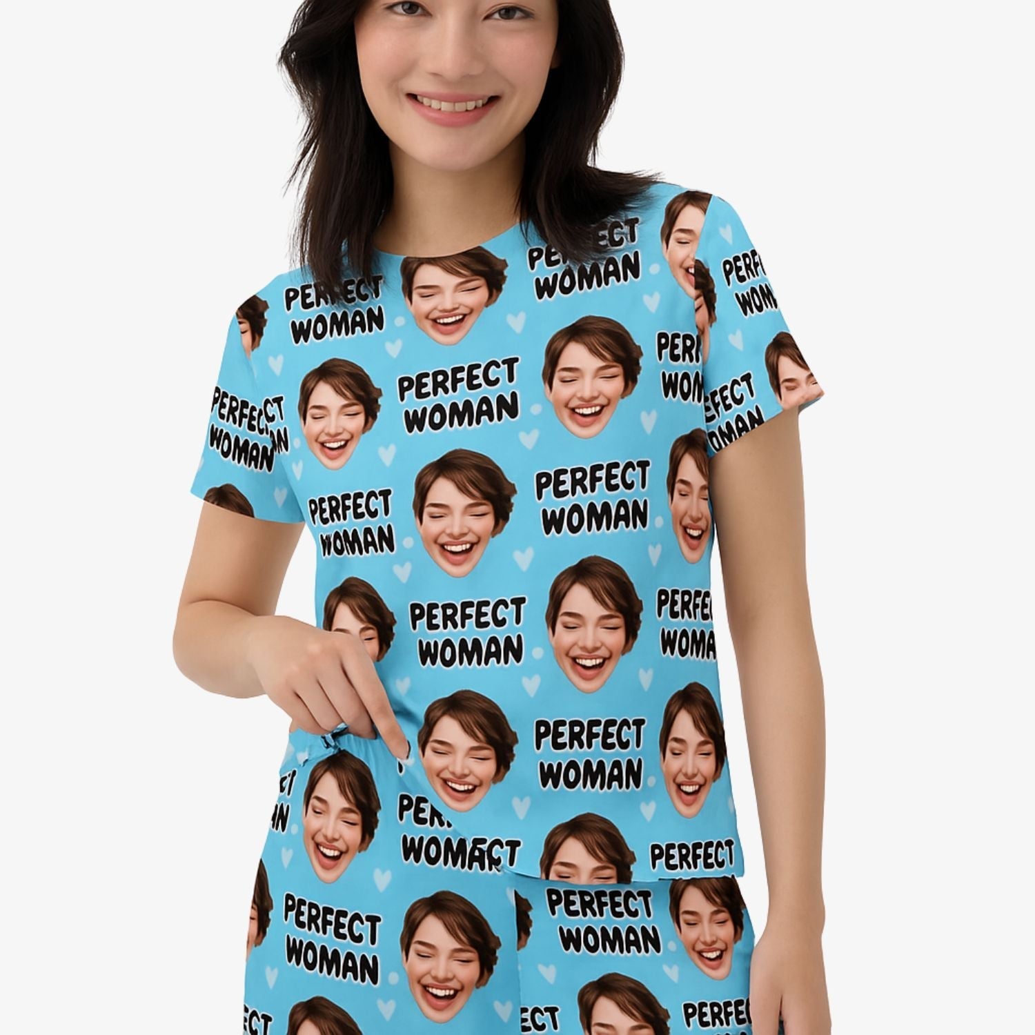 Women's Perfect Woman Personalised PJs - Shorts Set