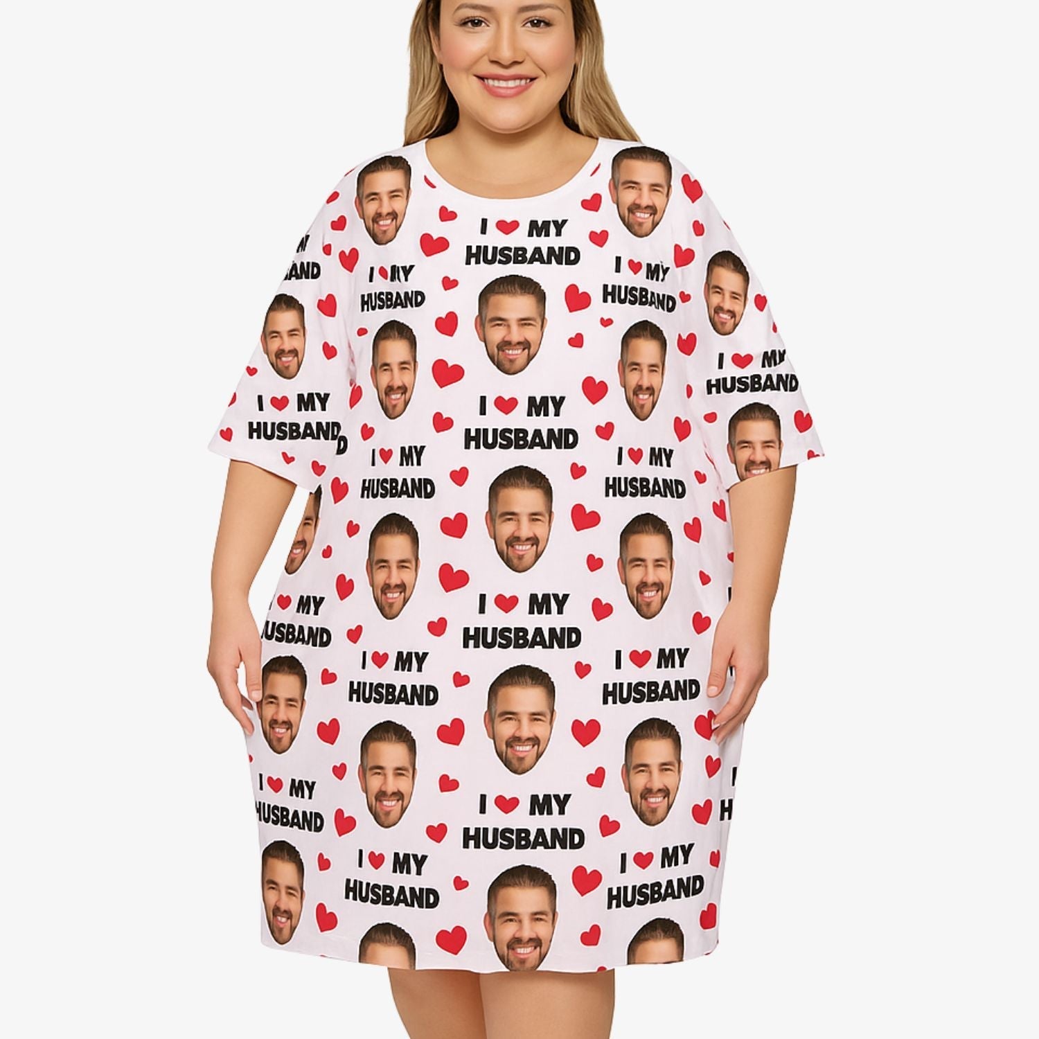 I Love My Husband Custom Sleep Tee