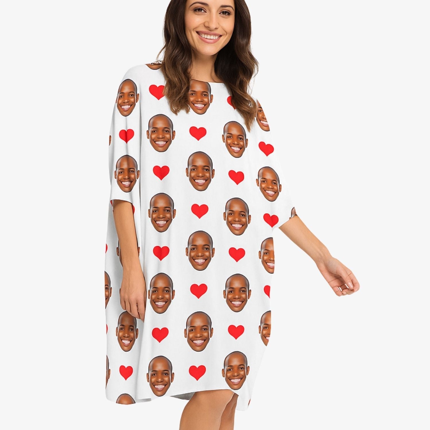 Red Hearts Custom Sleep Tee