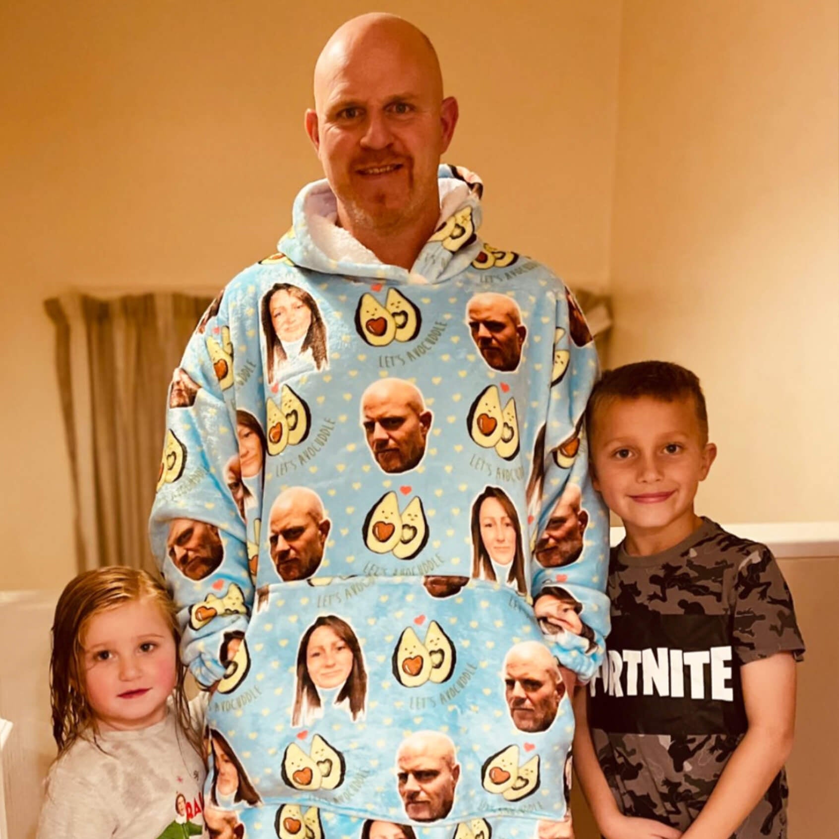 funny avocuddle hooded blanket