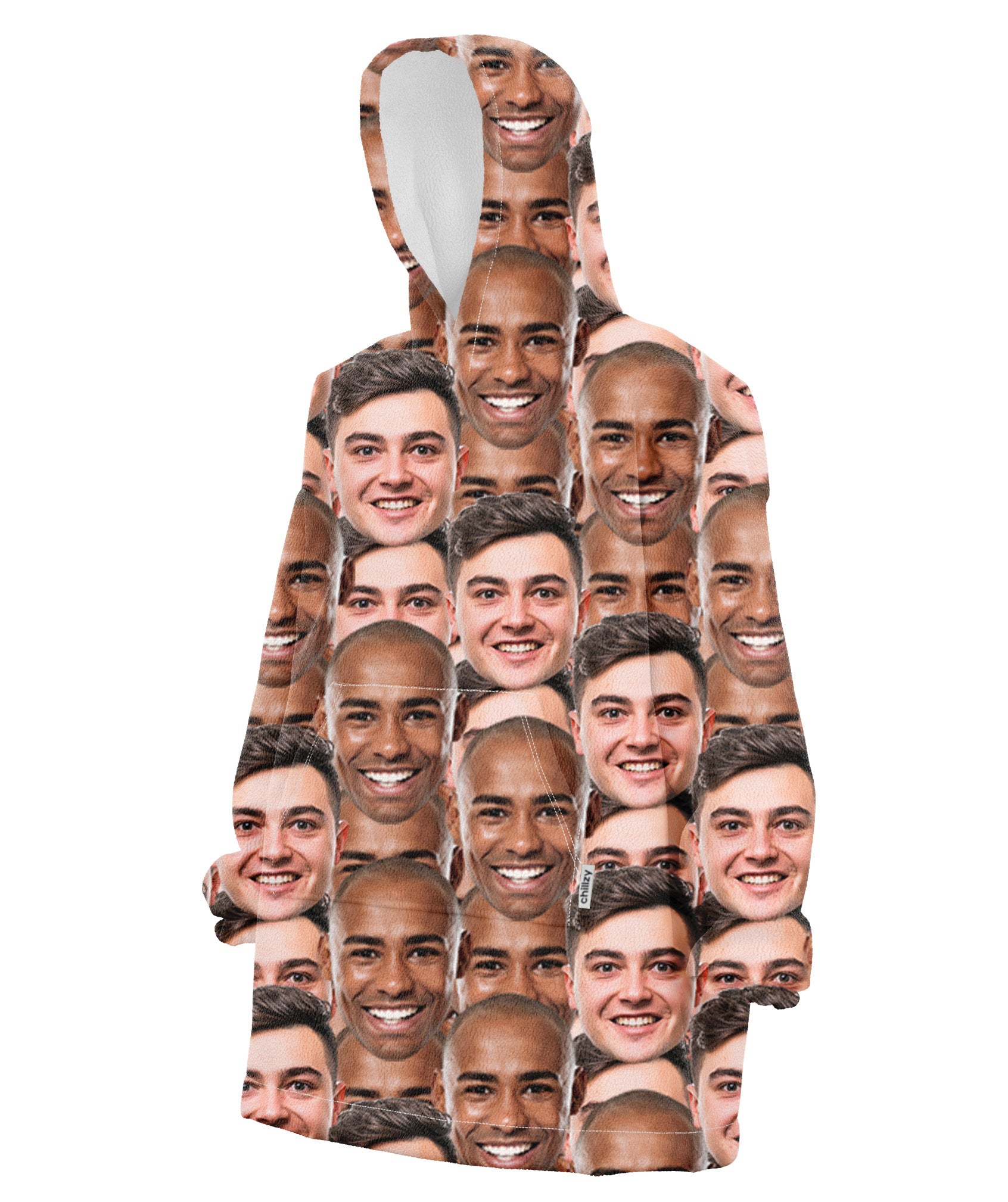 Best Friends Face Mash Chillzy Hoodie Blanket