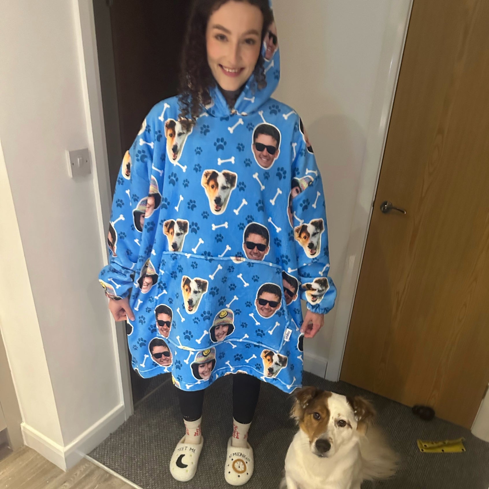 personalised dog hoodie blanket