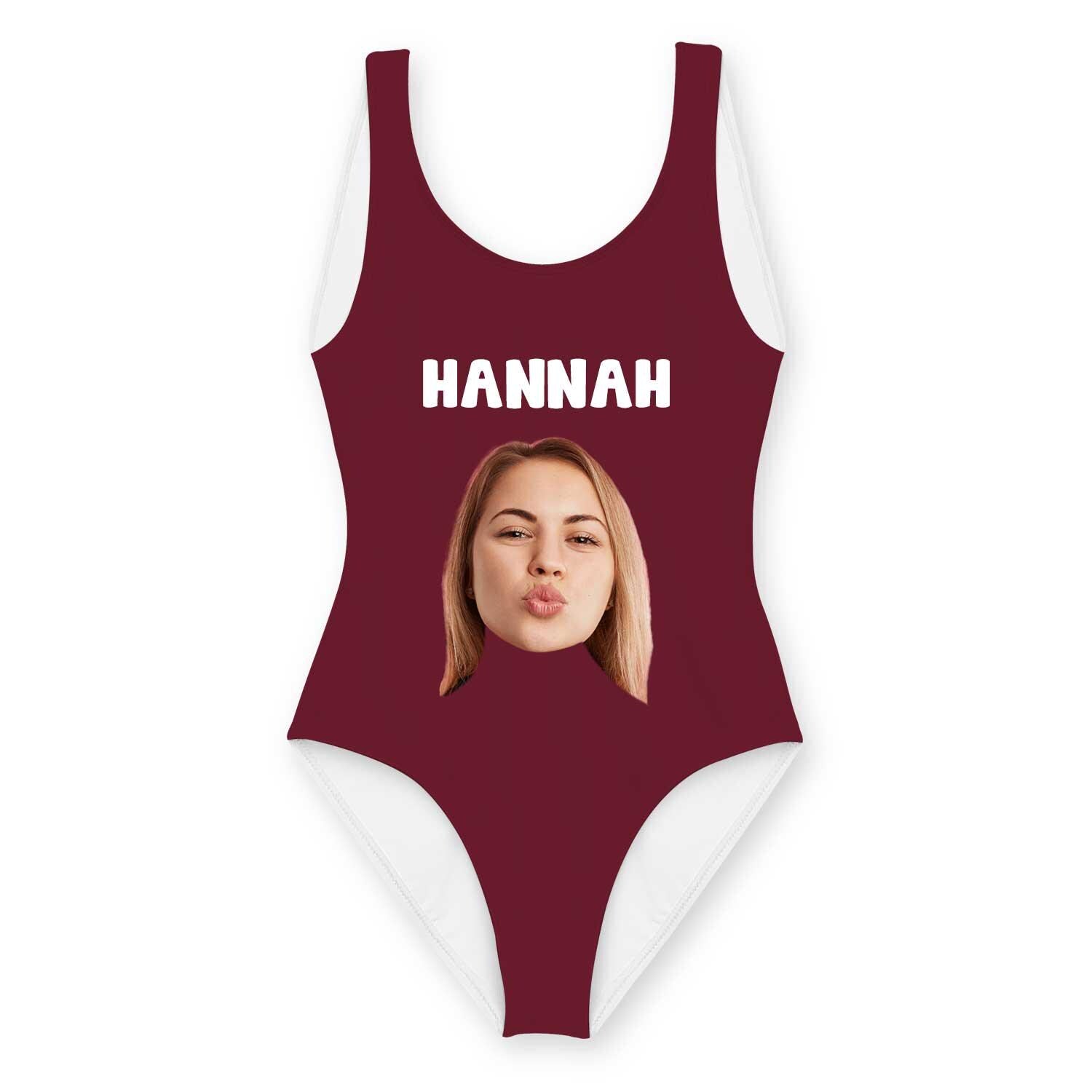 Your Name And Face Personalised Swimsuit