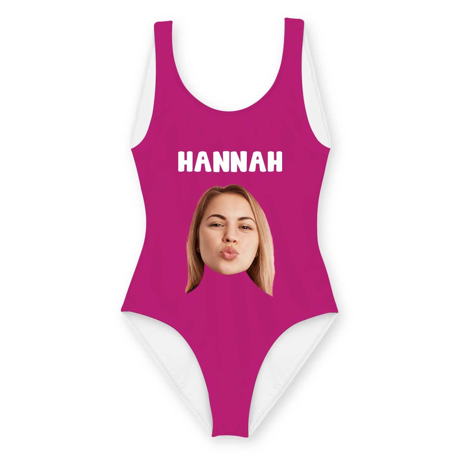 Your Name And Face Personalised Swimsuit