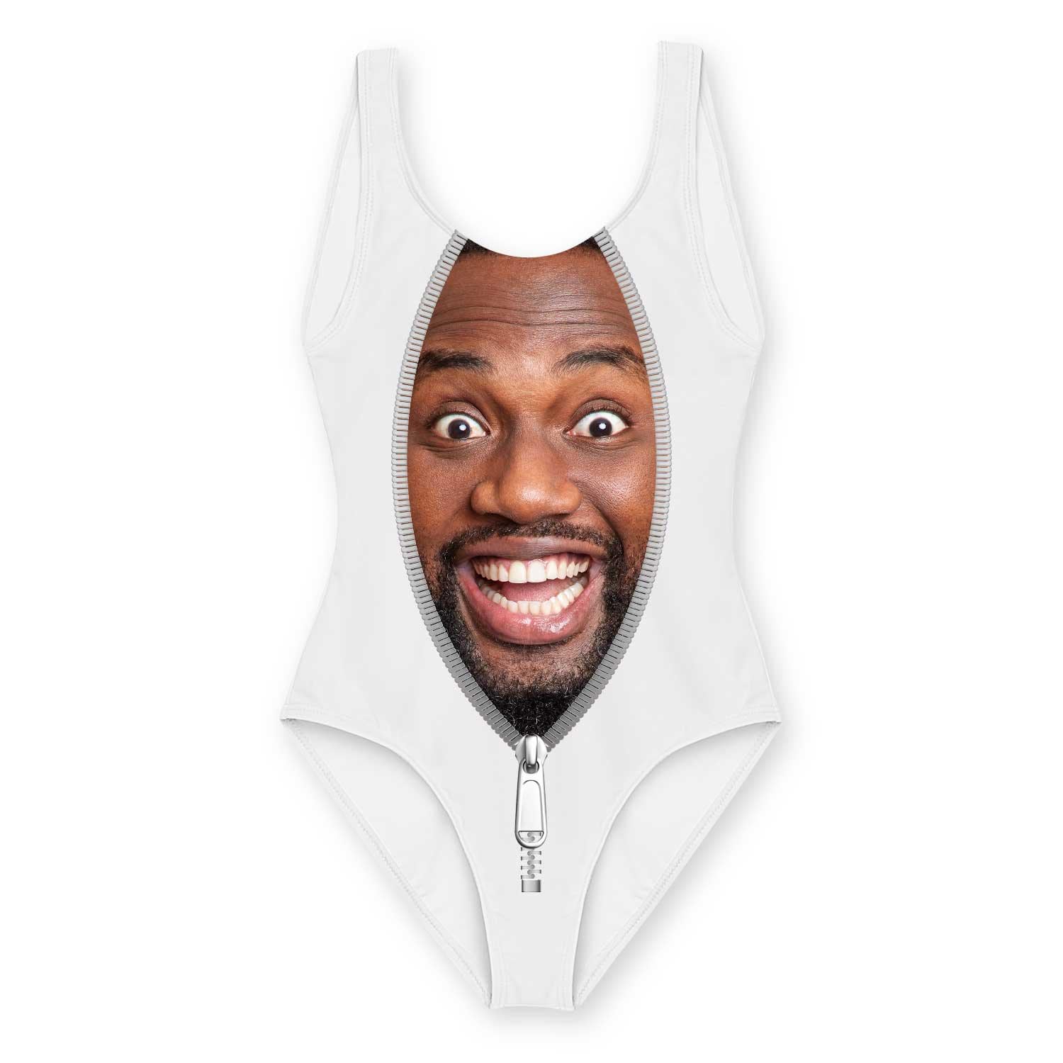 Zip Up Personalised Swimsuit