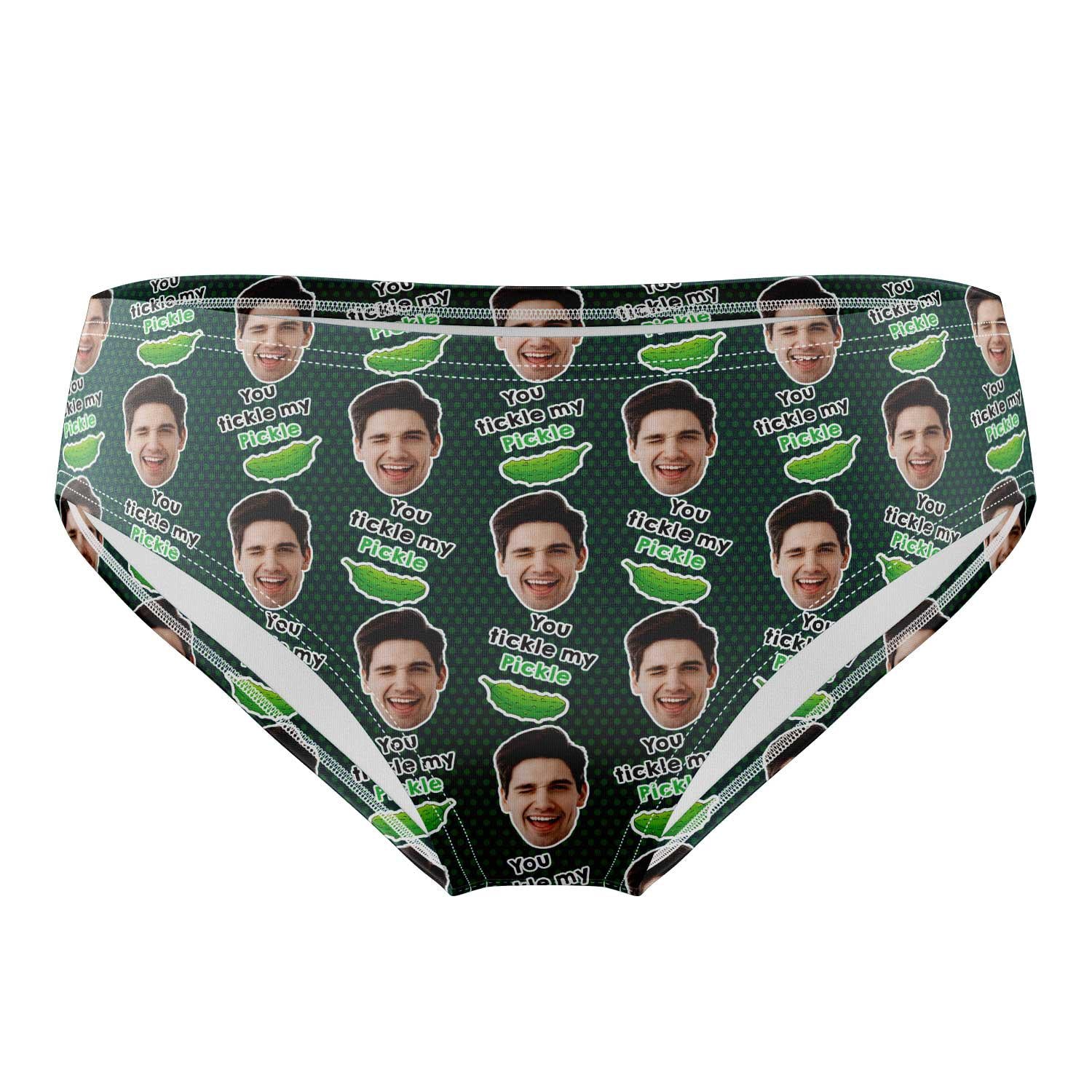 You Tickle My Pickle Personalised Face Swim Trunks