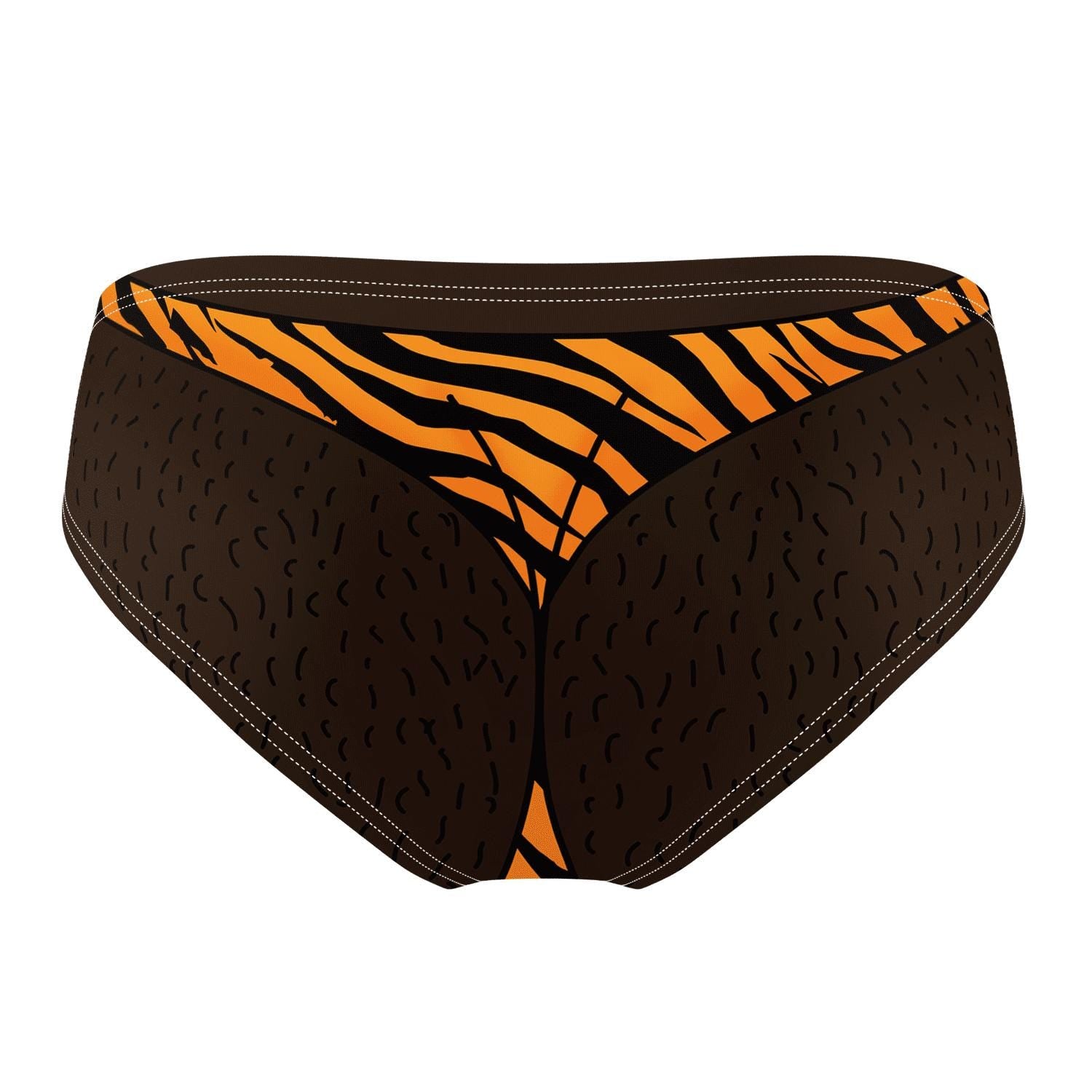 Zebra Thong Swim Trunks