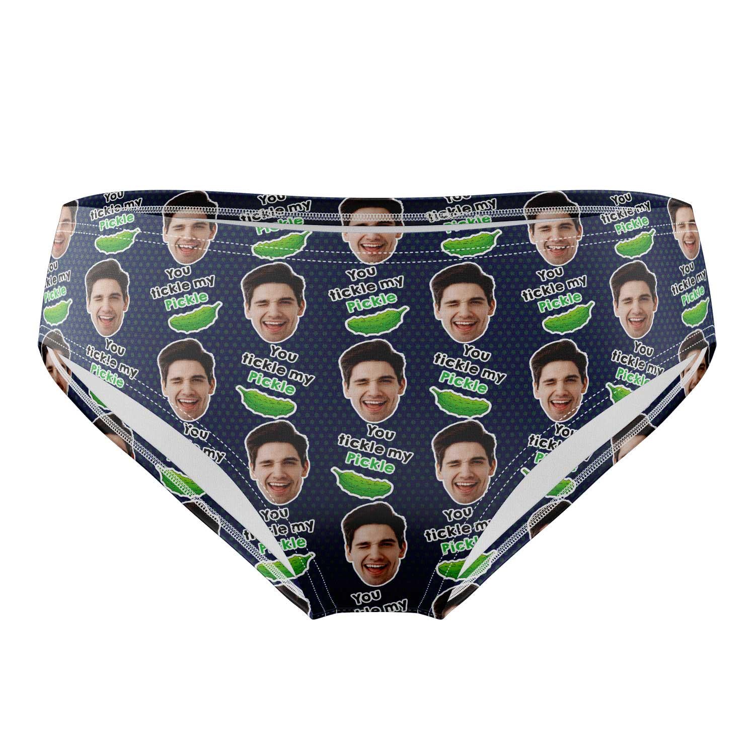 You Tickle My Pickle Personalised Face Swim Trunks